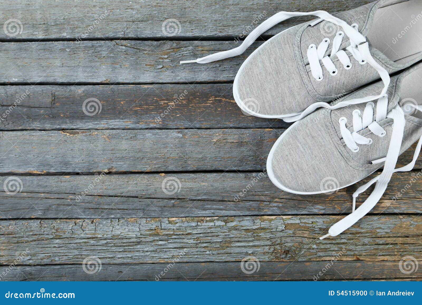 Pair of grey shoes stock photo. Image of running, shoe 54515900