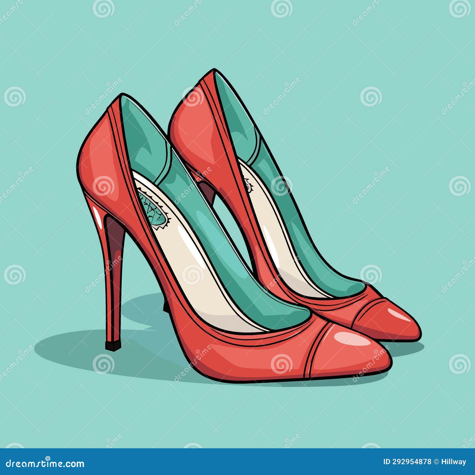 Pair Of High Heel Shoes Fashion Stock Vector Illustration Of High Pair Of High Heel Shoes Fashion Stock Vector Illustration Of High