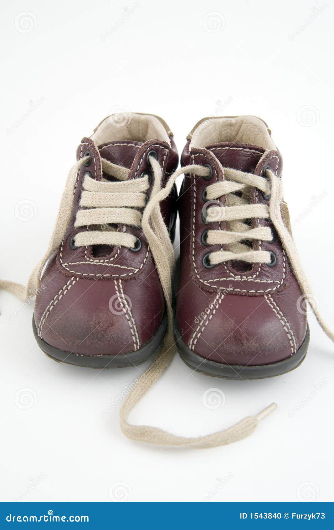 Pair of kid s shoes stock photo. Image of macro, leather - 1543840