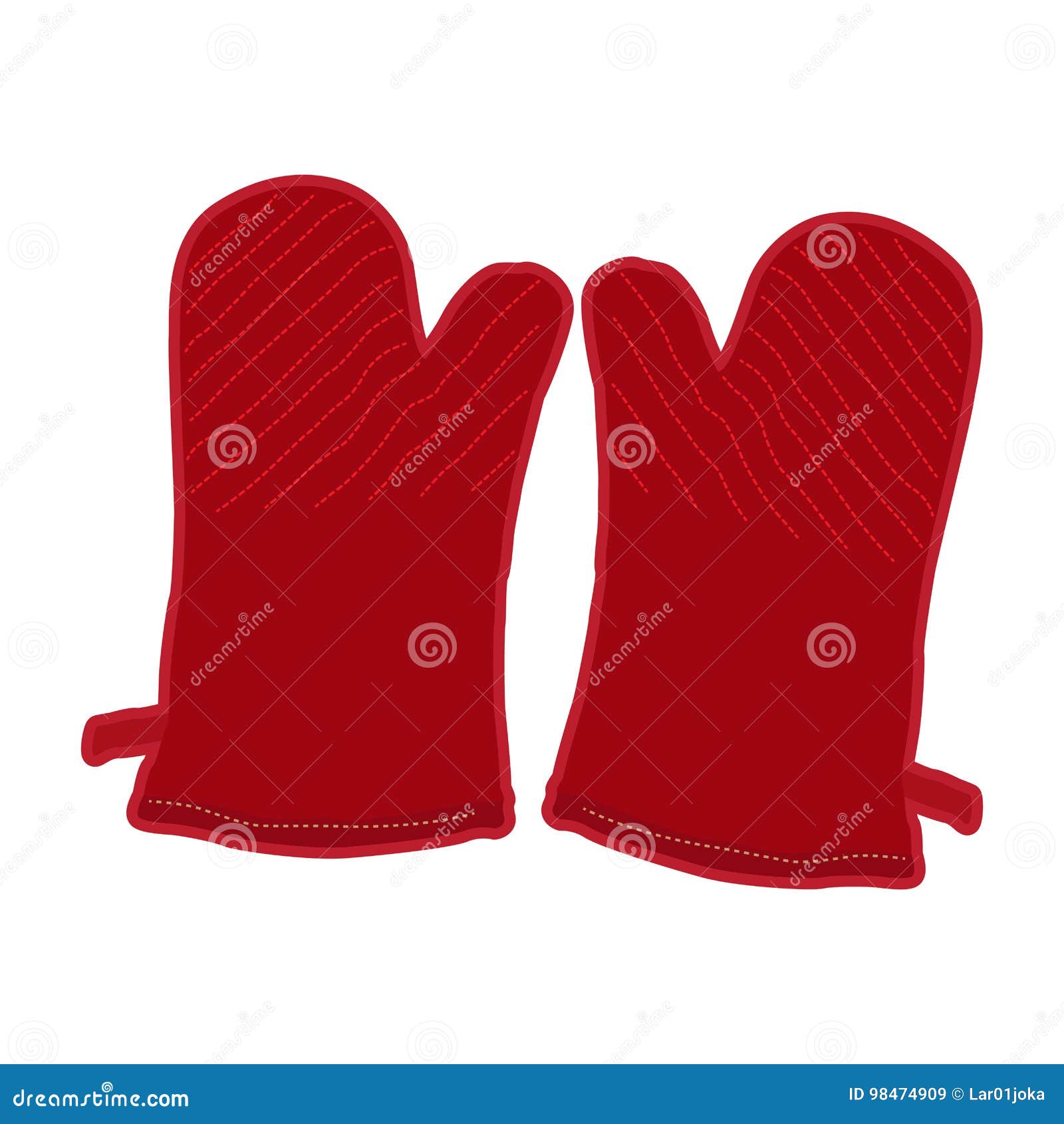 Pair of kitchen gloves stock vector. Illustration of holder 98474909