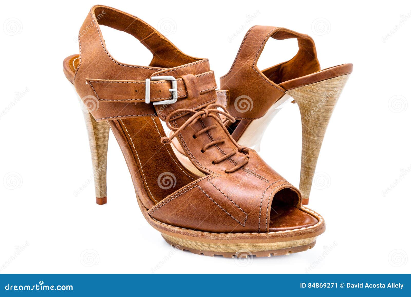 Brown women shoes stock image. Image of foot, femininity - 84869271