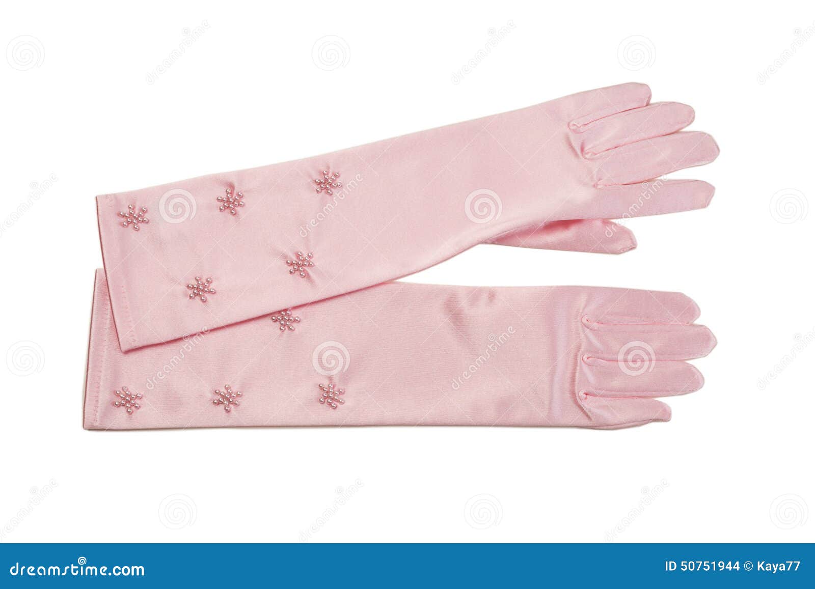 Pair of long silk gloves stock photo. Image of rhinestones 50751944