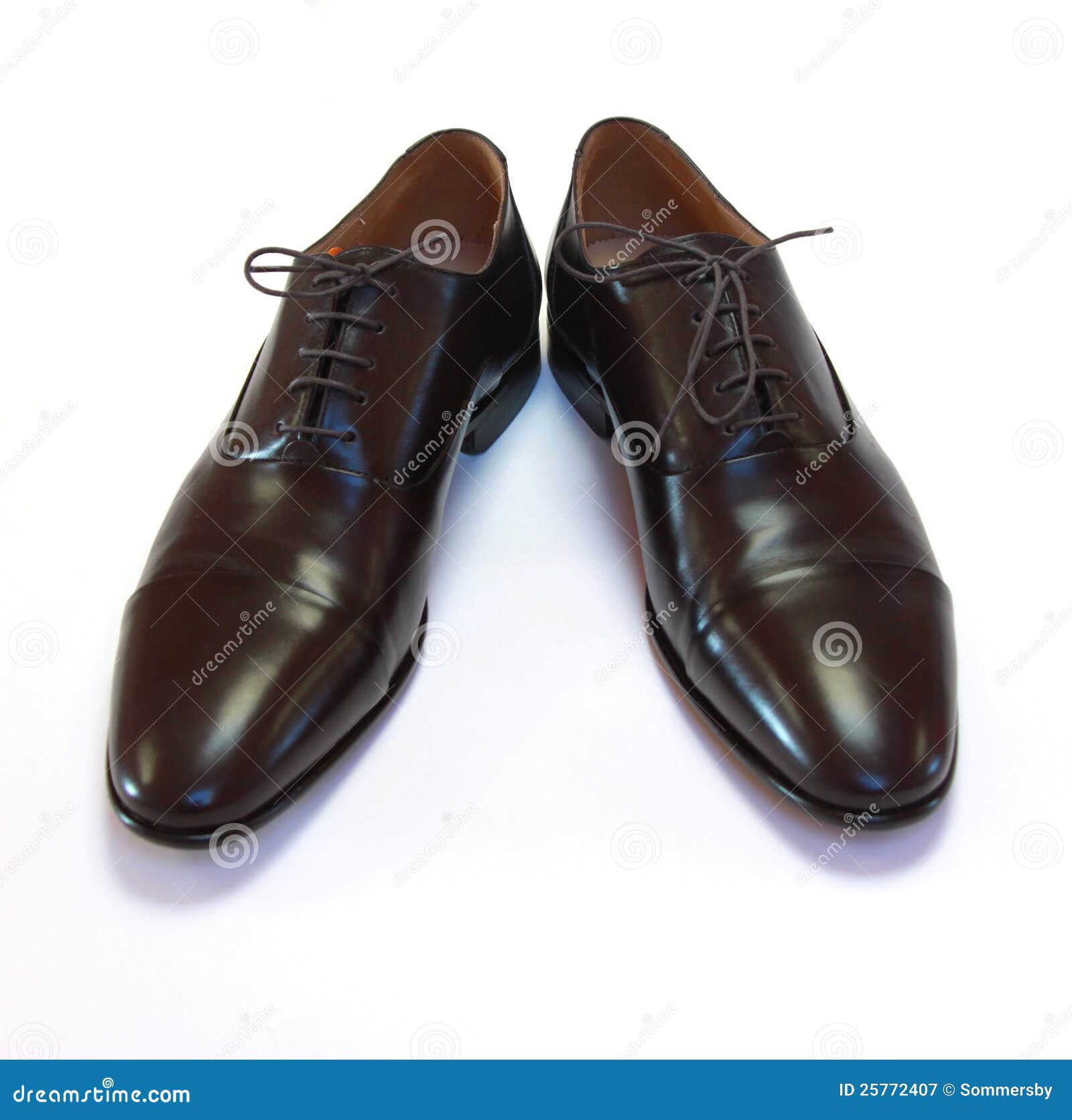 Pair of man s brown shoes stock image. Image of clothing - 25772407