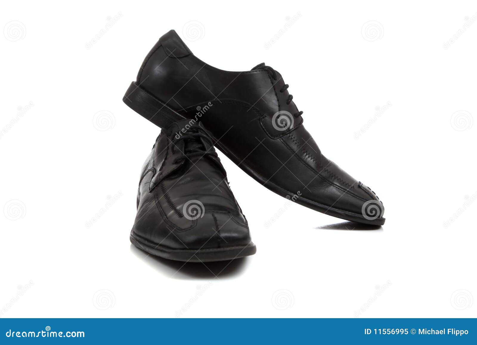 Pair of Men S Dress Shoes on White Stock Image - Image of space ...