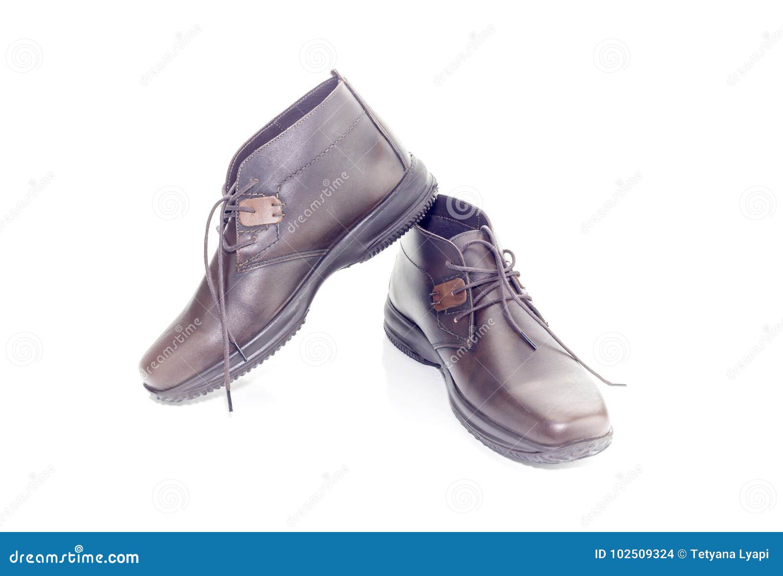 A pair of men`s shoes stock photo. Image of everyday - 102509324