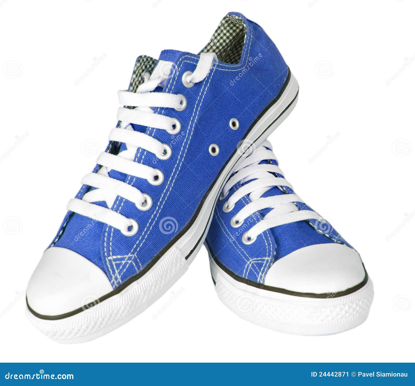 Pair of new sneakers stock image. Image of isolated, trainer - 24442871