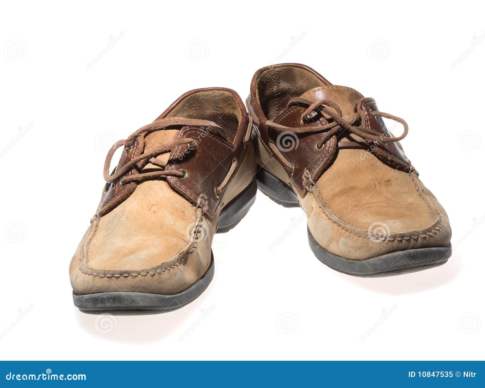Pair Of Old Brown Shoes Royalty Free Stock Photo - Image: 10847535
