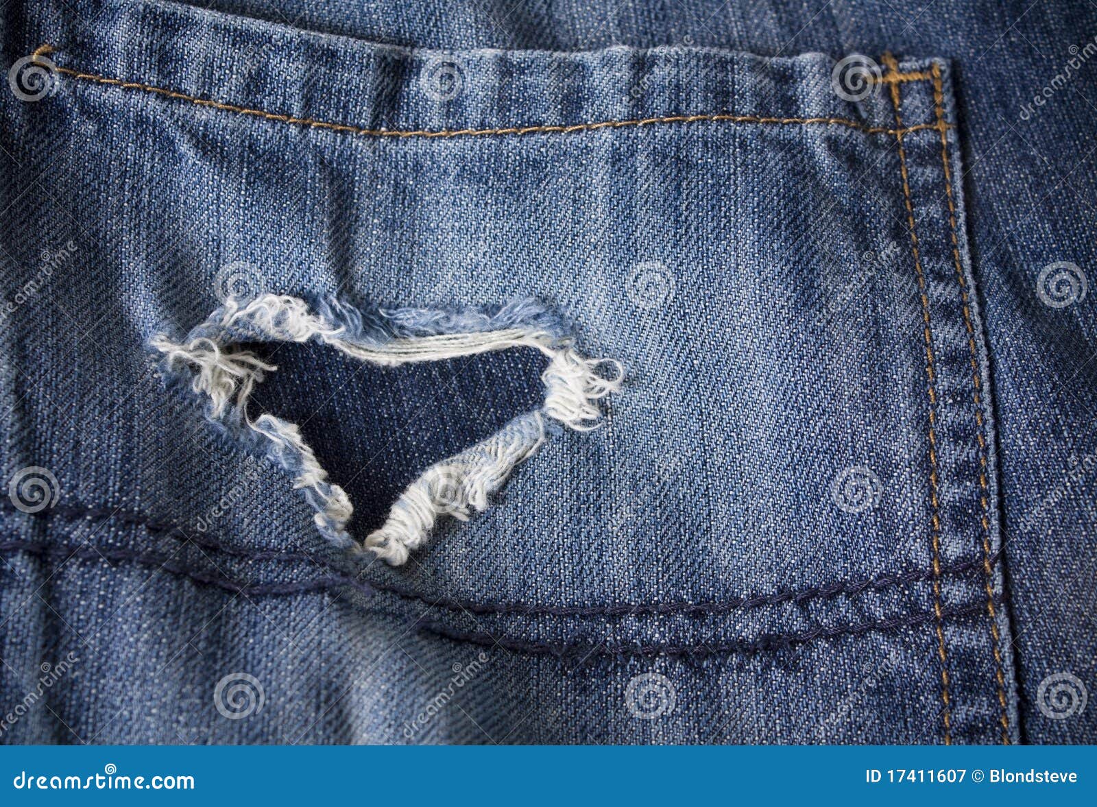 Pair of Old Jeans with Heart Shaped Rip Stock Image - Image of frayed ...