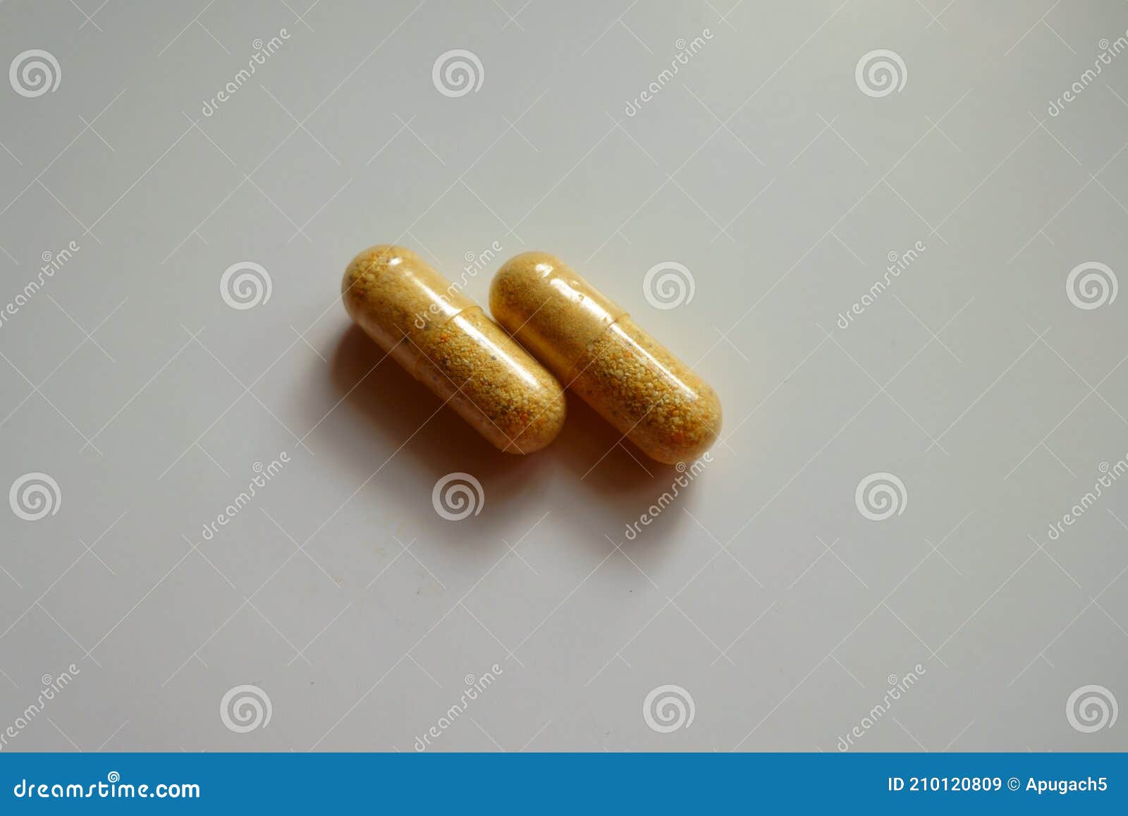 Pair of Orange Capsules of Multivitamins Stock Image Image of orange