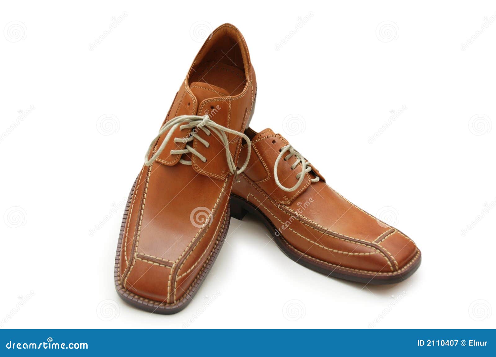 Pair of Orange Male Shoes Isol Stock Image - Image of heel, footwear ...