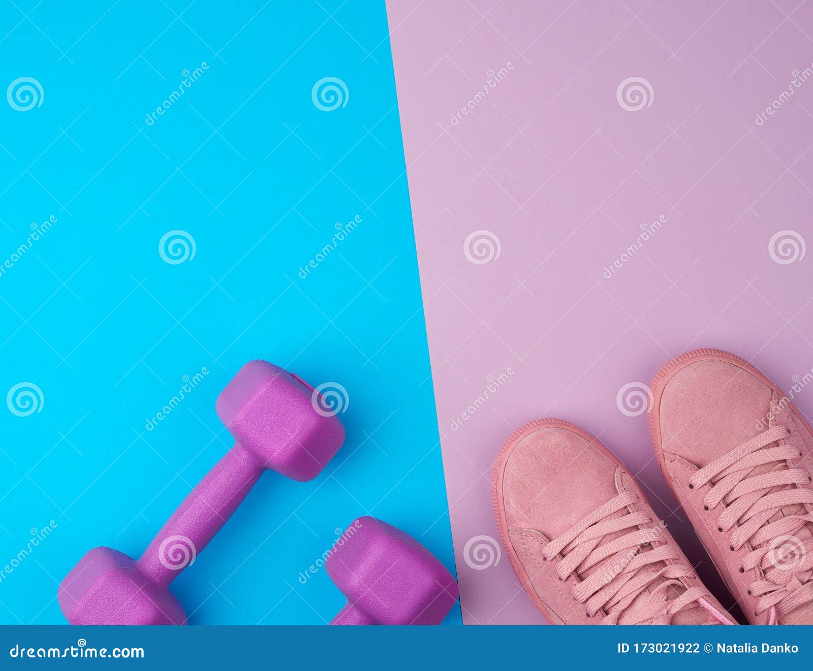Pair of Pink Leather Sneakers Stock Photo - Image of lifestyle ...