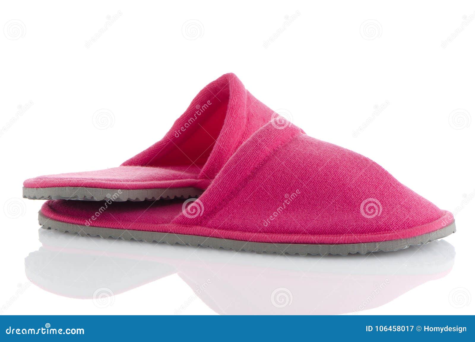 A pair of pink slippers stock image. Image of comfortable - 106458017