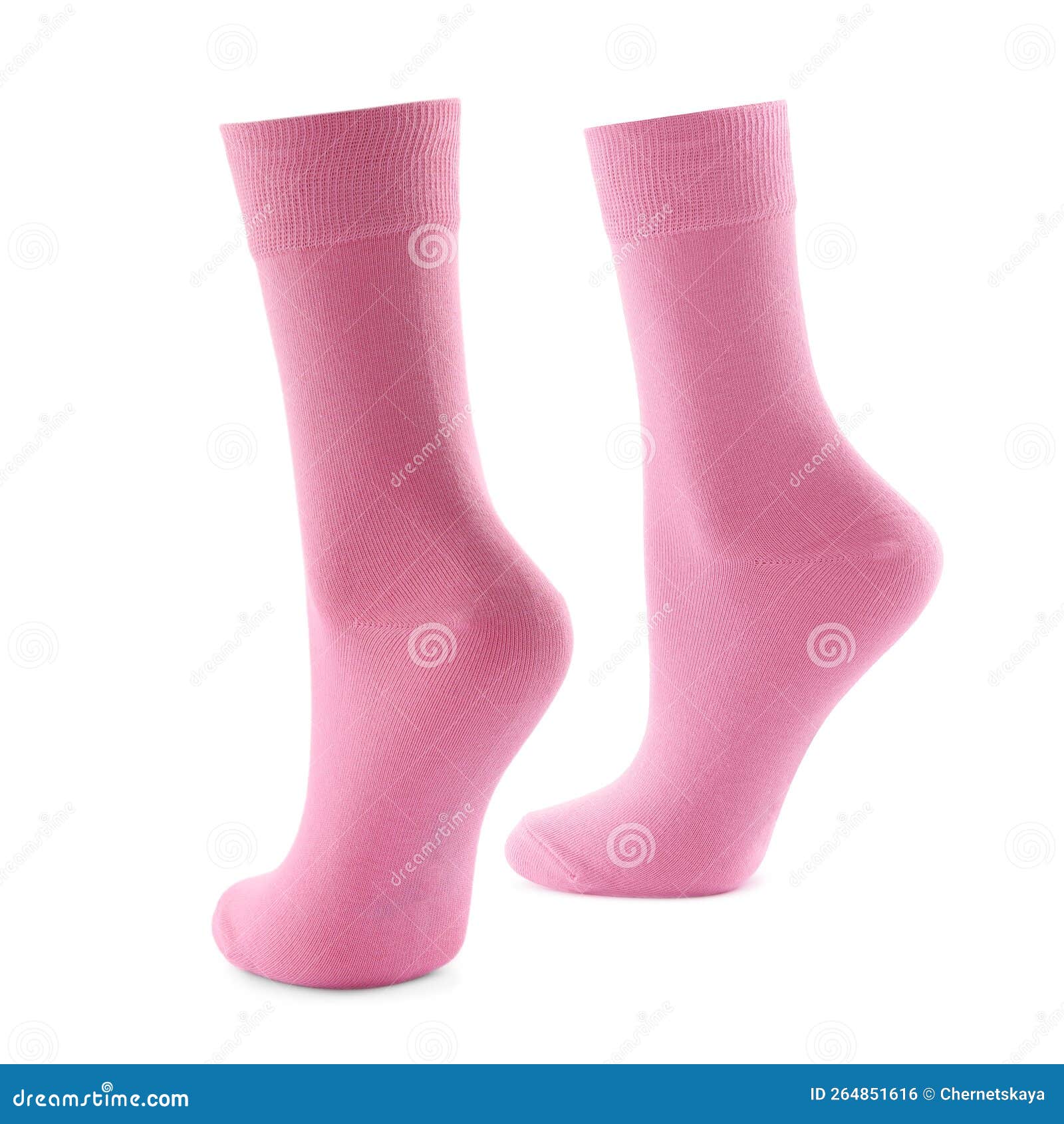 Pair of Pink Socks Isolated on White Stock Photo - Image of cloth ...