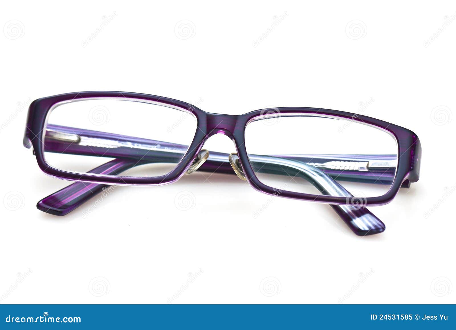 A Pair Of Purple Glasses Stock Image Image Of Elegance