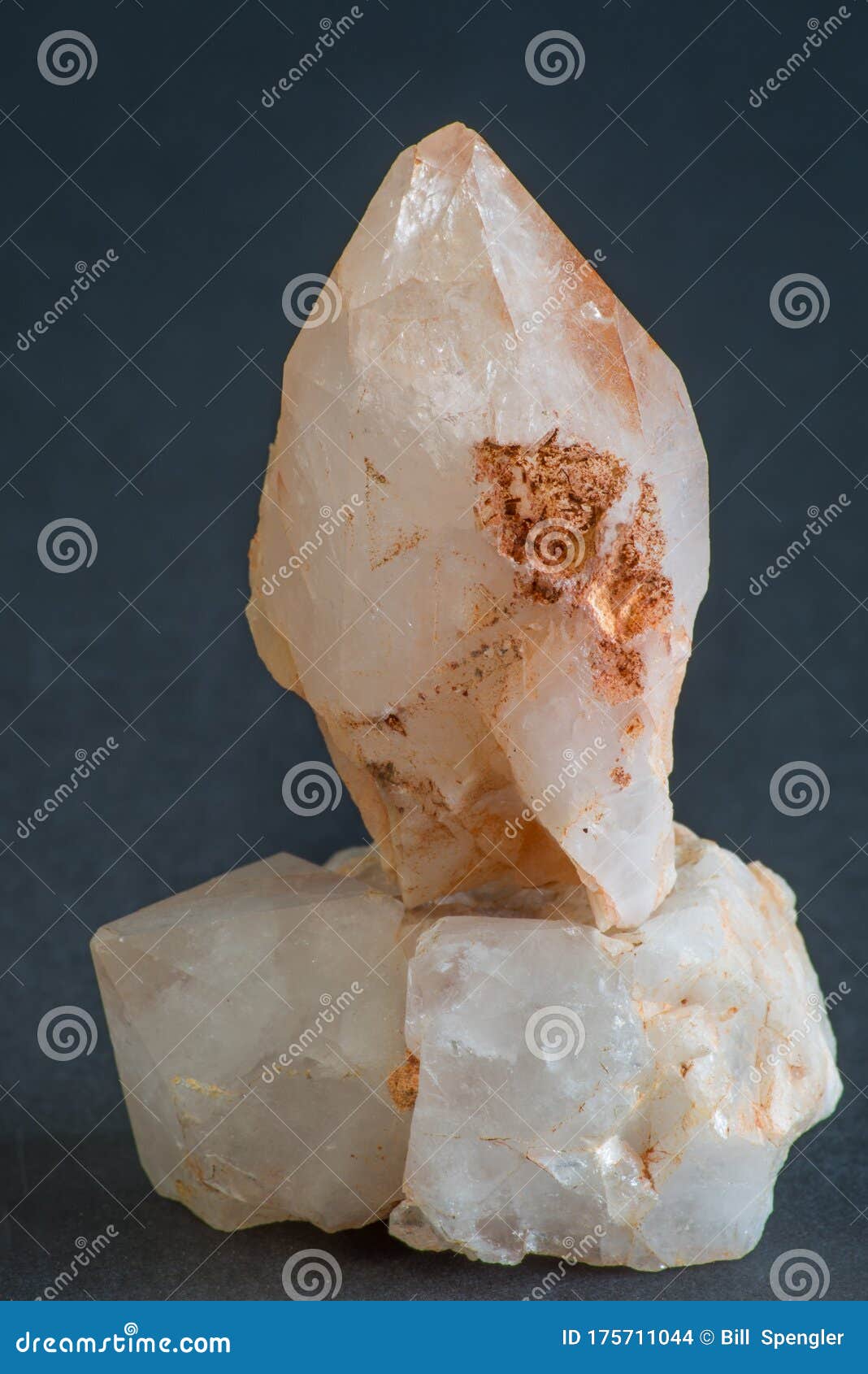 a pair of rough quartz crystals