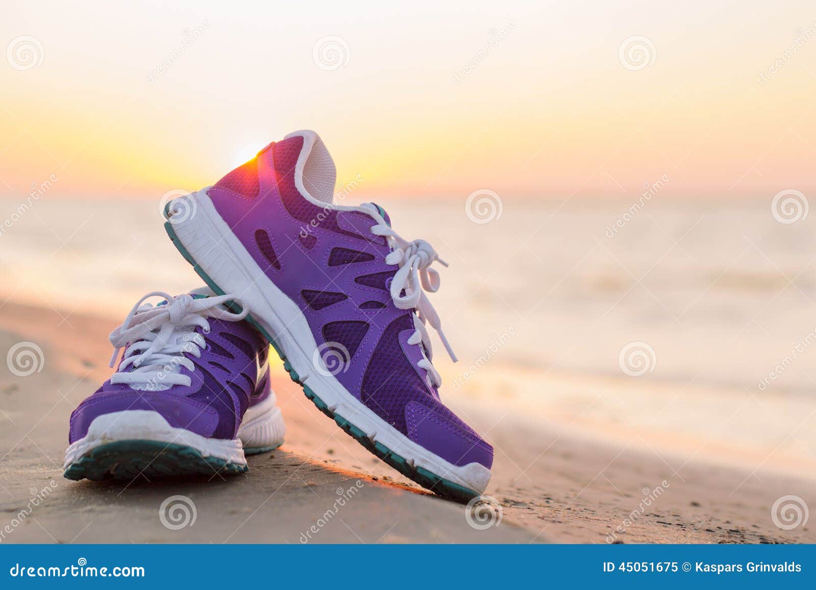 Pair of Running Shoes on the Image - Image of outside, clothing: 45051675