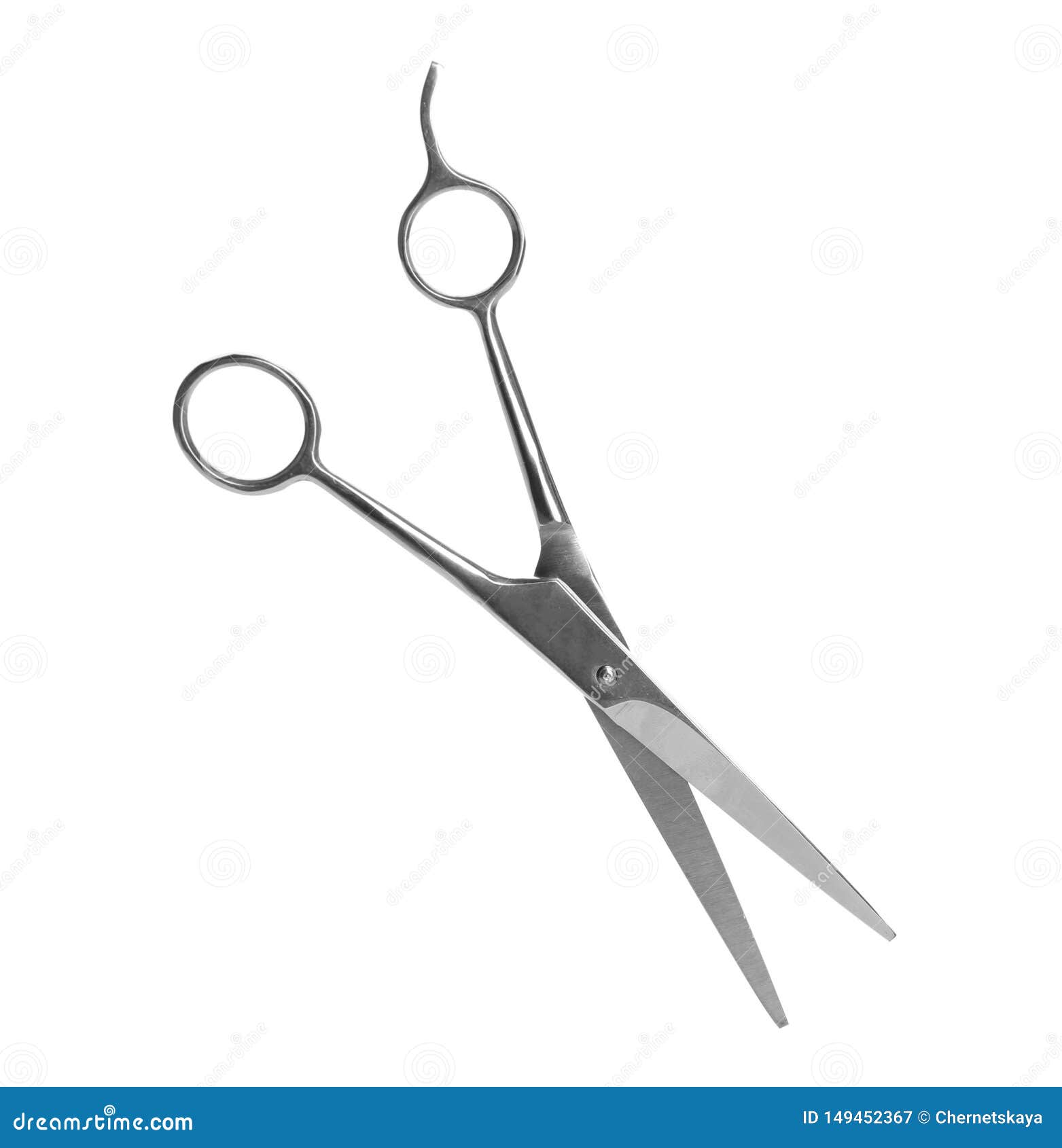 Pair of Sharp Hairdresser`s Scissors Stock Image Image of pair, open