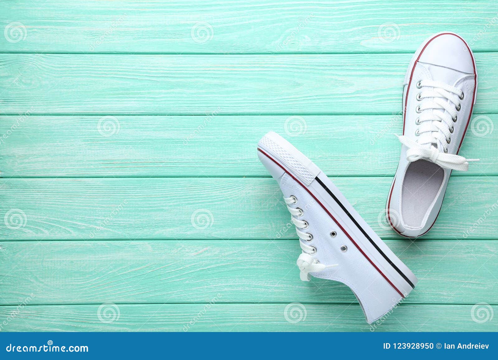 Pair of sneakers stock photo. Image of lace, clothing - 123928950