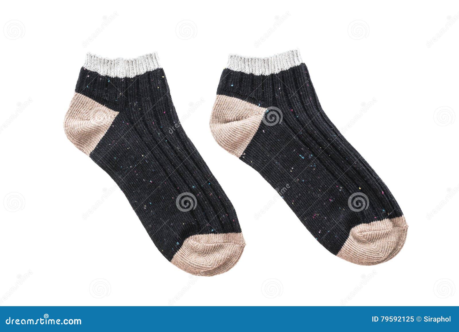 Pair of sock stock image. Image of wool, socks, isolated - 79592125