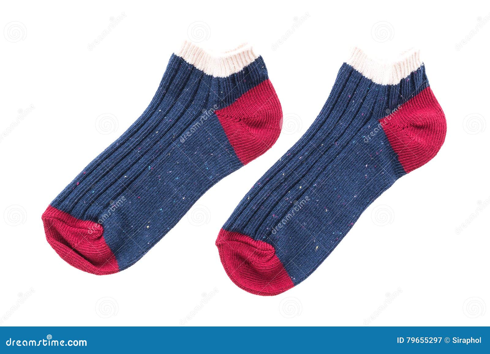 Pair of sock stock image. Image of winter, stripes, background - 79655297