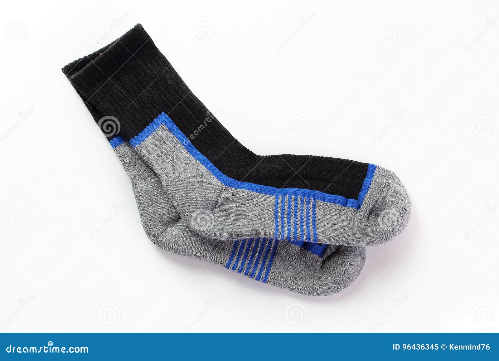Pair of Socks Isolated White Background Stock Image - Image of winter ...
