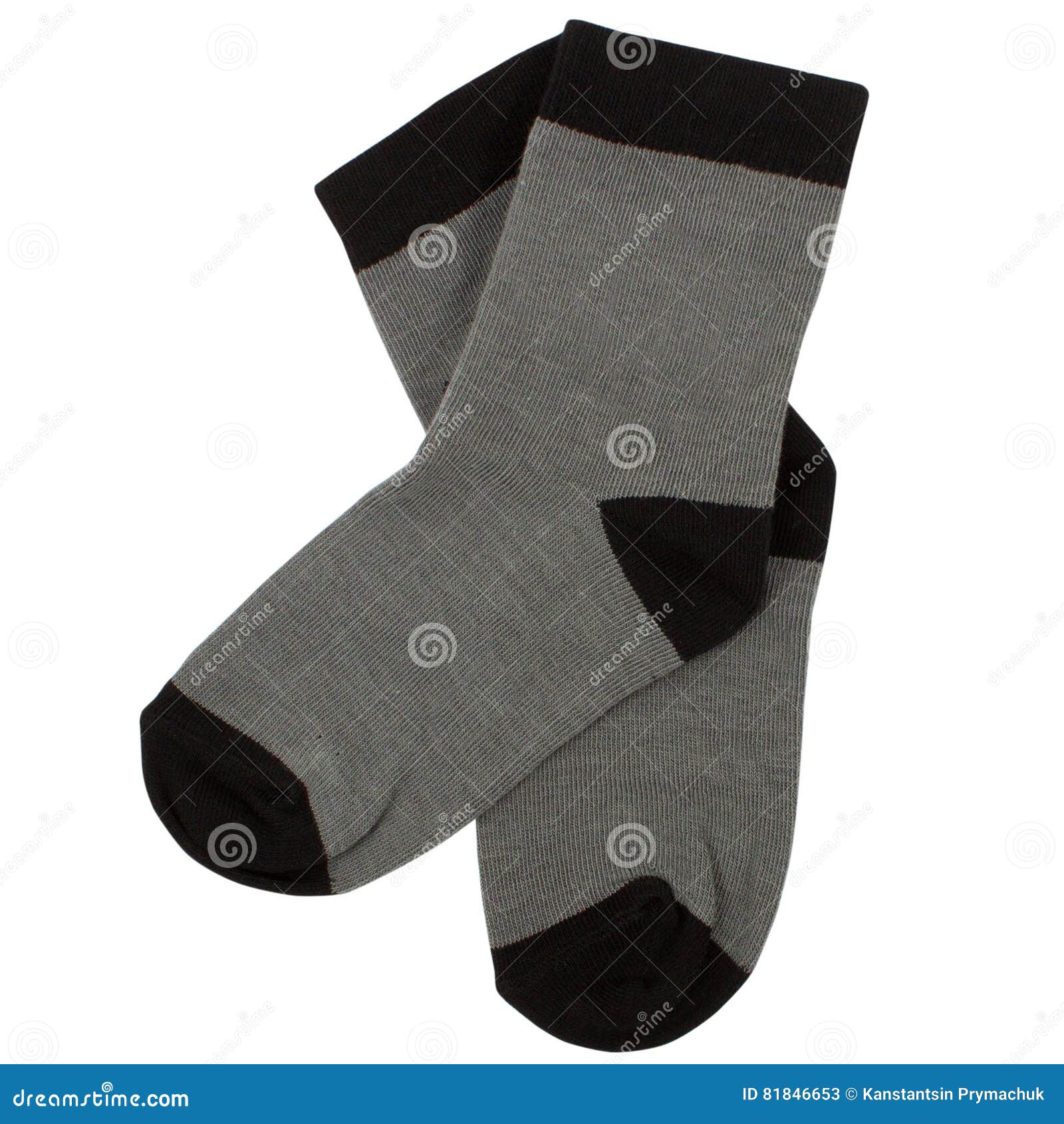 Pair Of Socks. Isolated On White. Clipping Paths Included. Stock Image ...