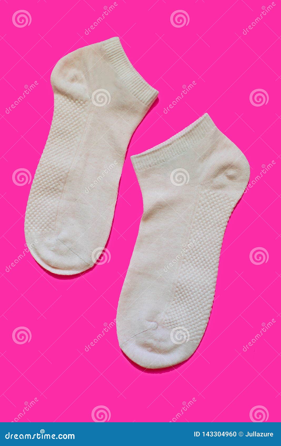 Pair of Sport Socks on Bright Pink Background Stock Photo - Image of ...