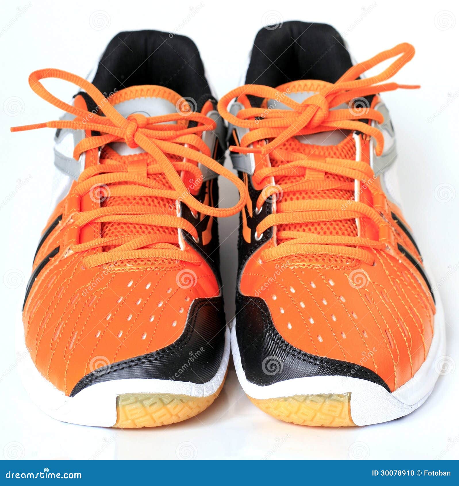Sports shoes stock photo. Image of feet, orange, close - 30078910