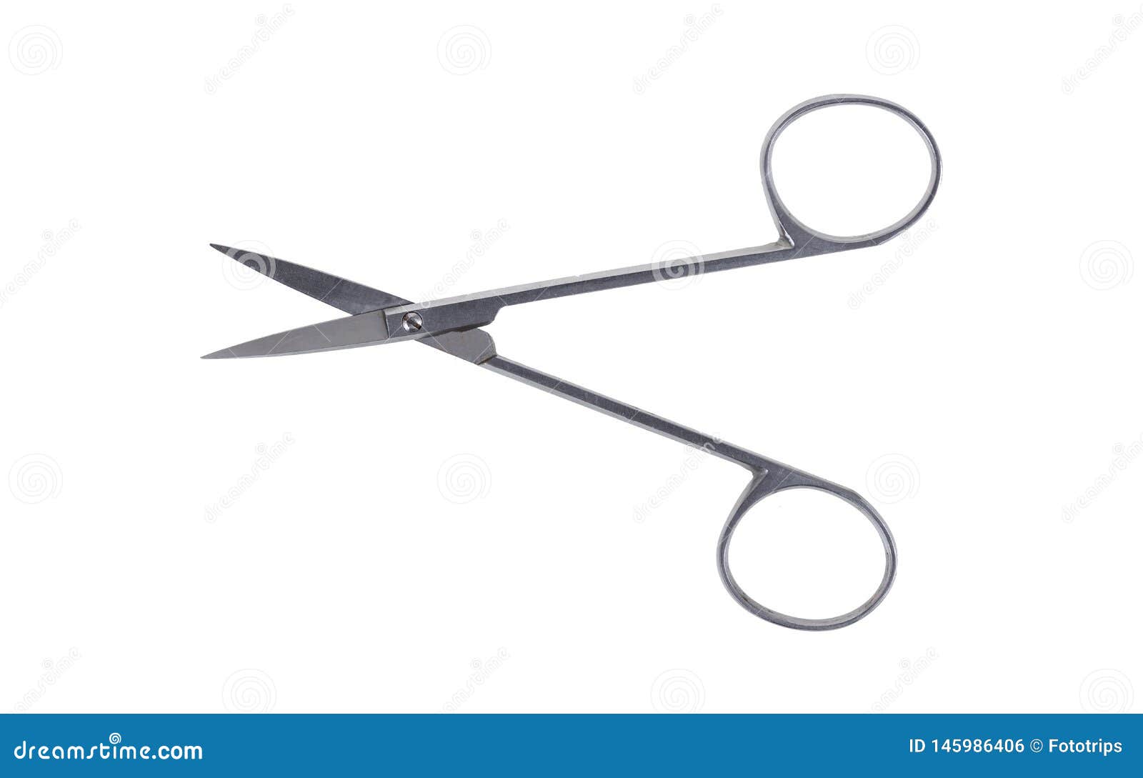 A Pair of Stainless Steel Surgical Forcep Isolated on White Background ...