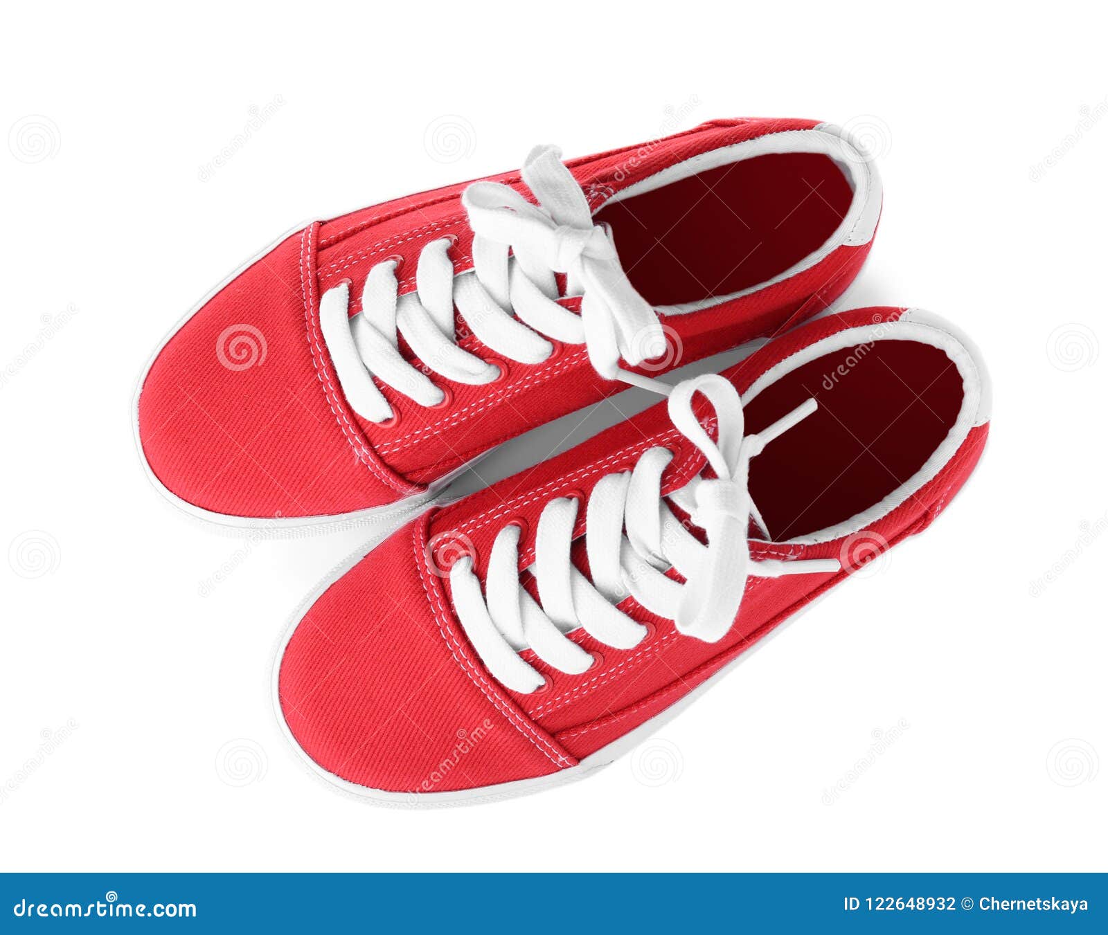 Pair of Stylish New Shoes on White Background Stock Photo - Image of ...