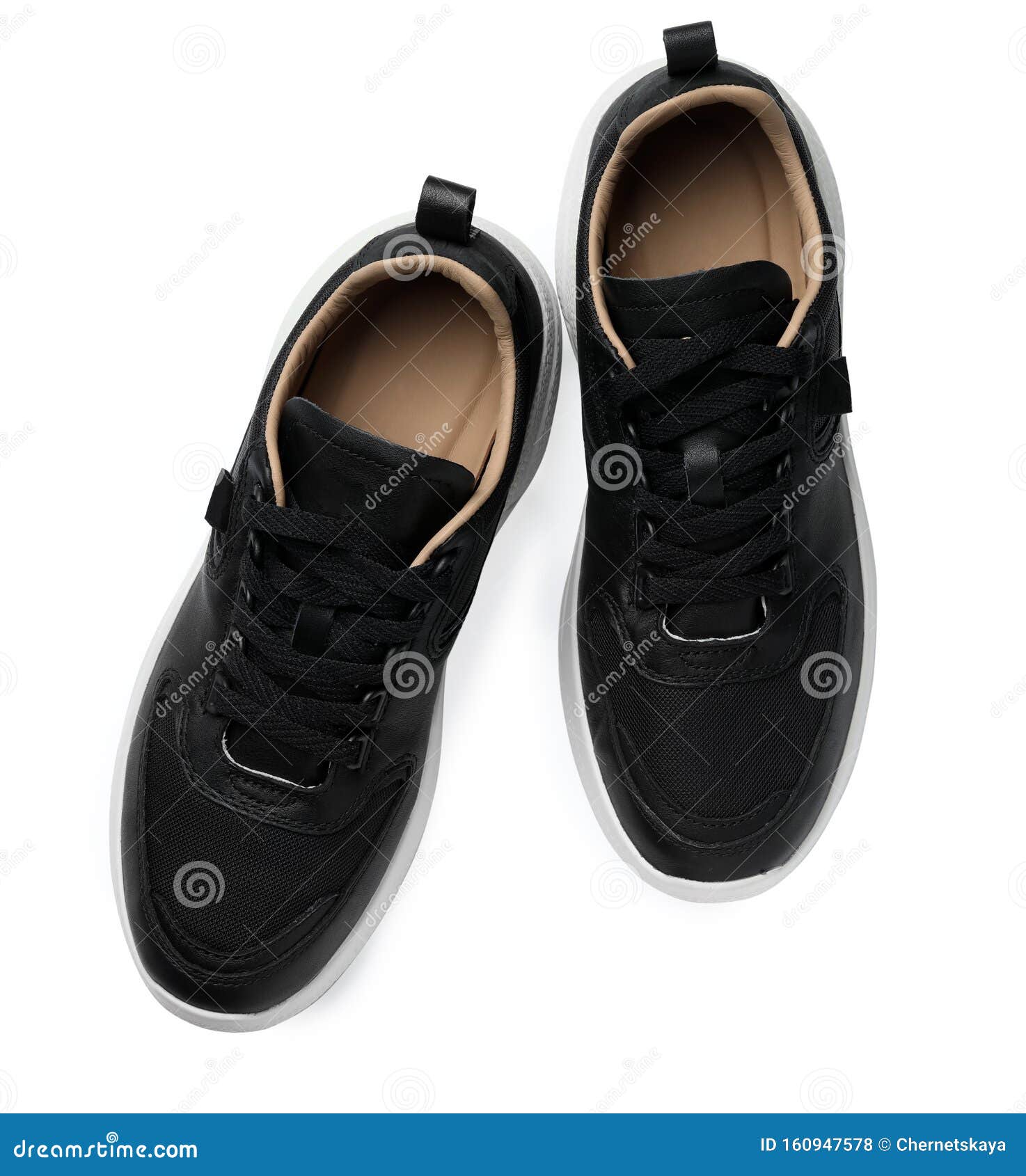 Pair of Stylish Shoes on White Background Stock Photo - Image of ...