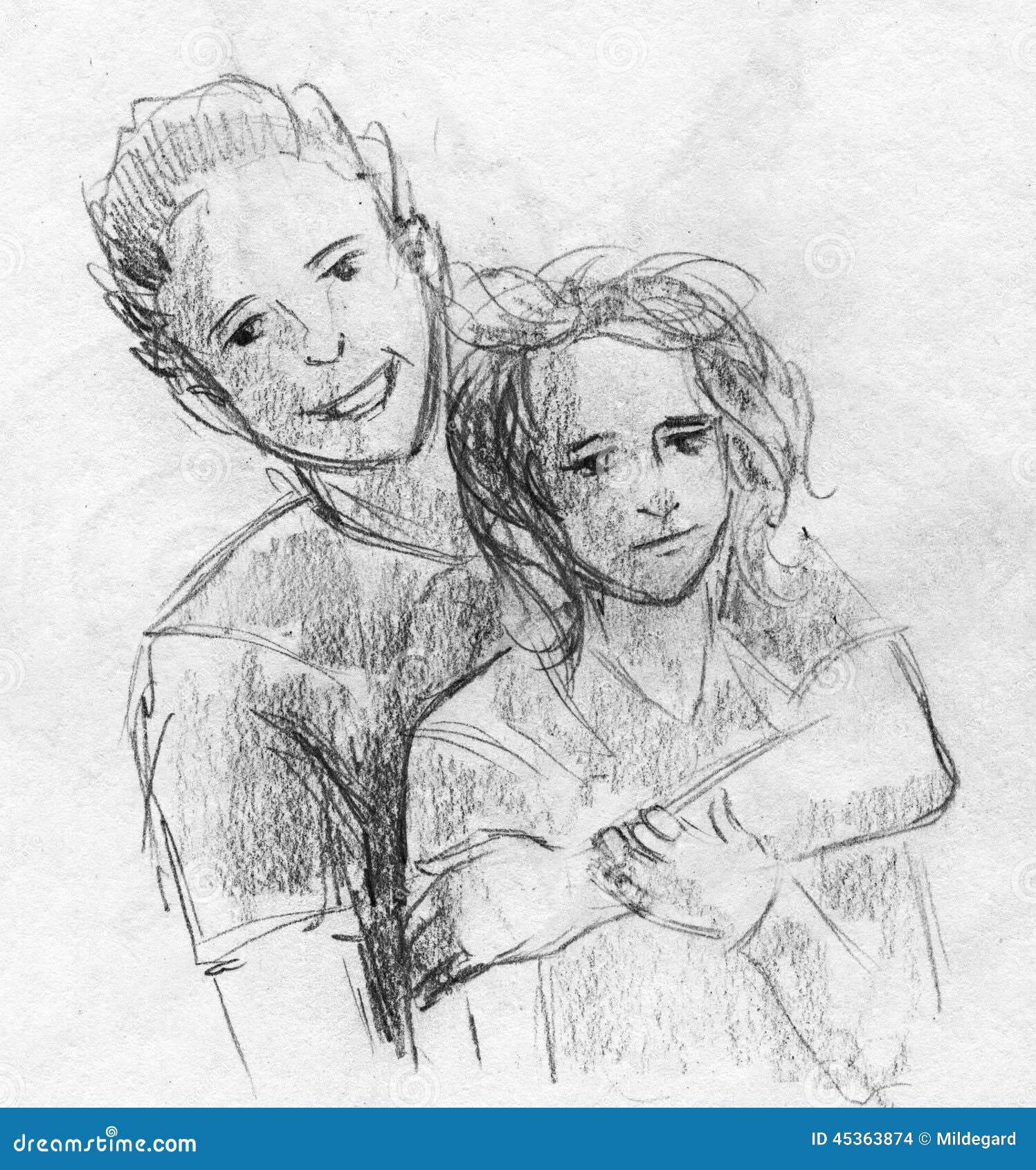 Pair of teens stock illustration Illustration of paper Pair of teens stock illustration Illustration of paper