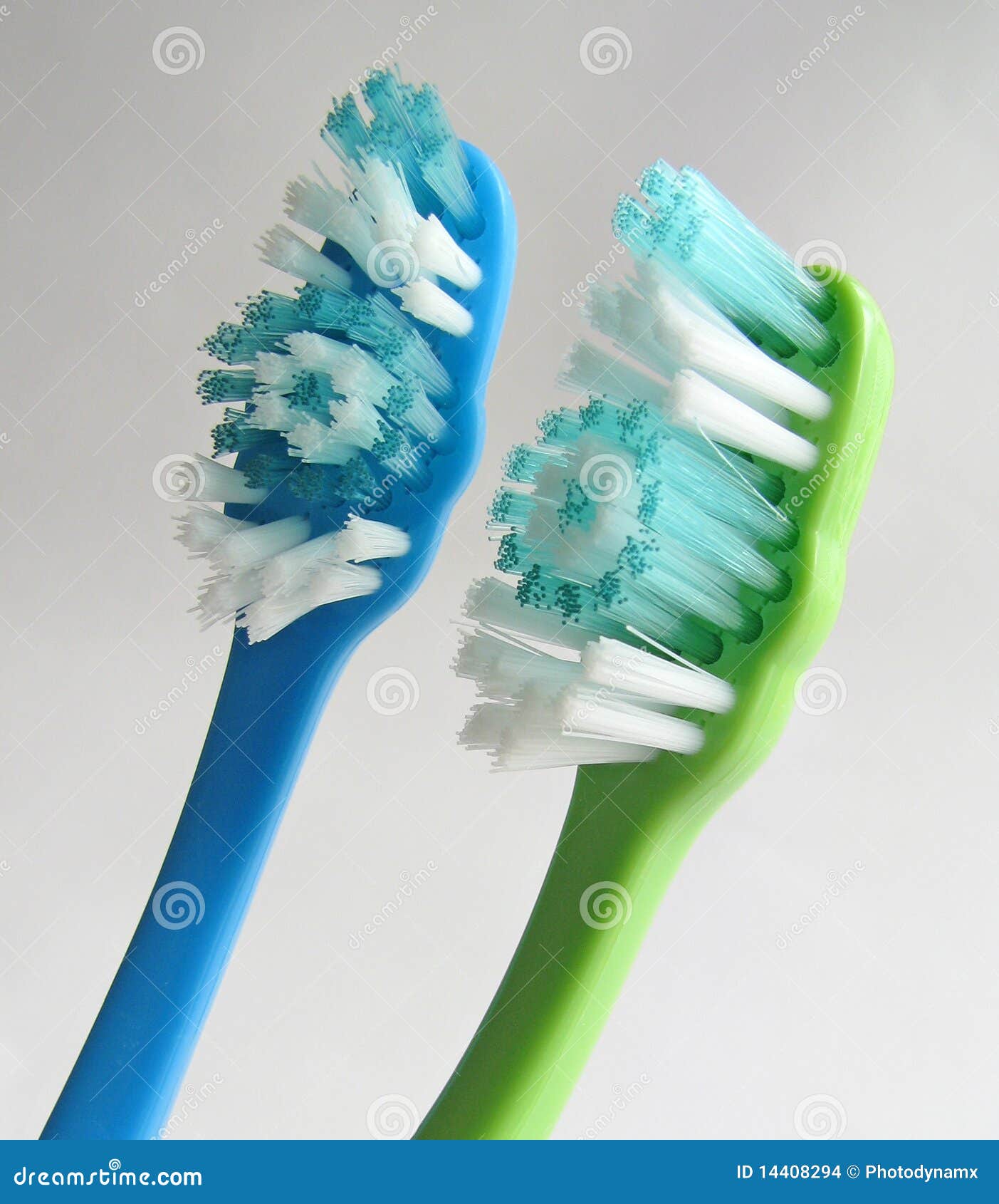 Pair of toothbrushes stock photo. Image of bristles, dental 14408294