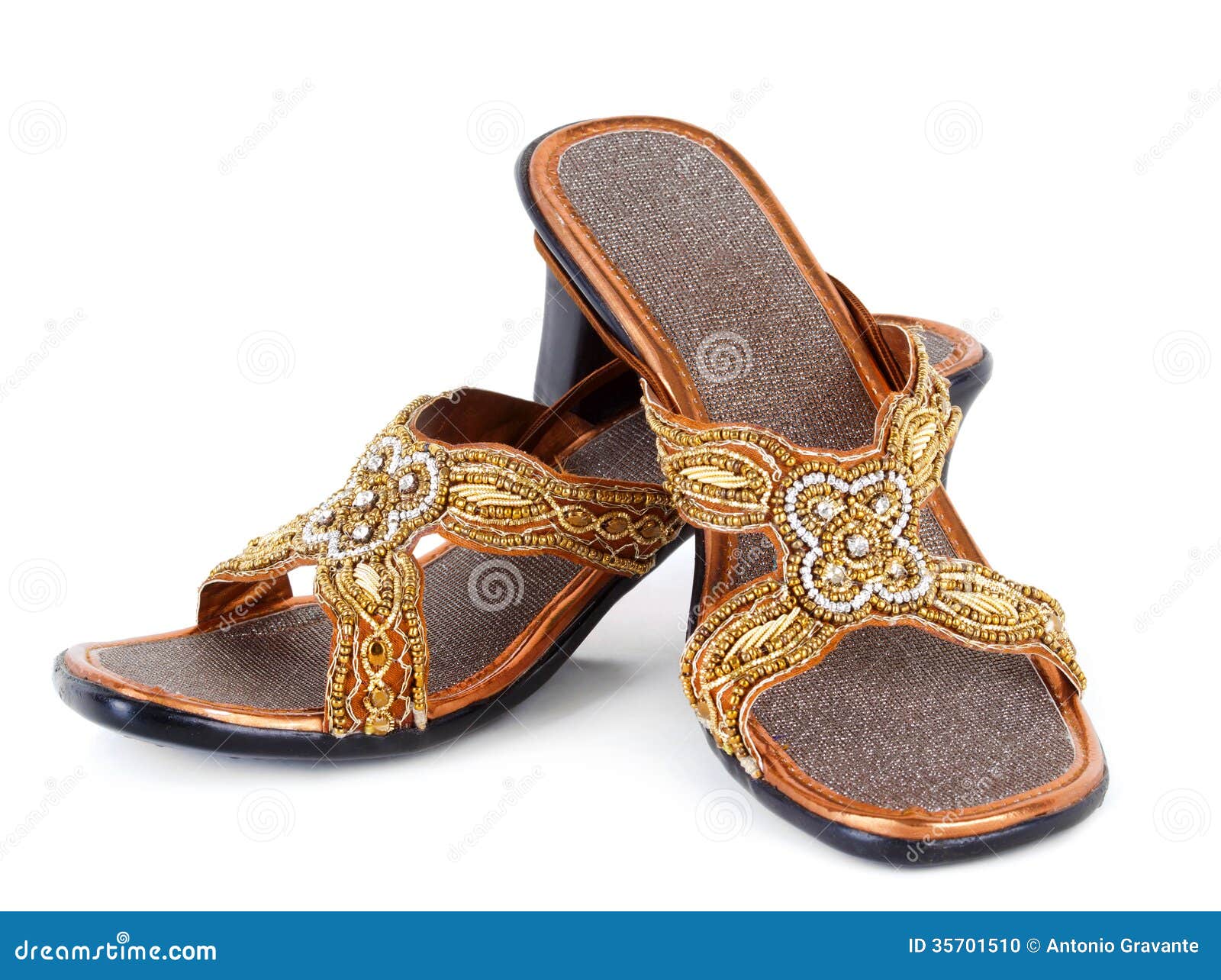 Pair of Traditional Indian Sandals Stock Photo Image of maroon