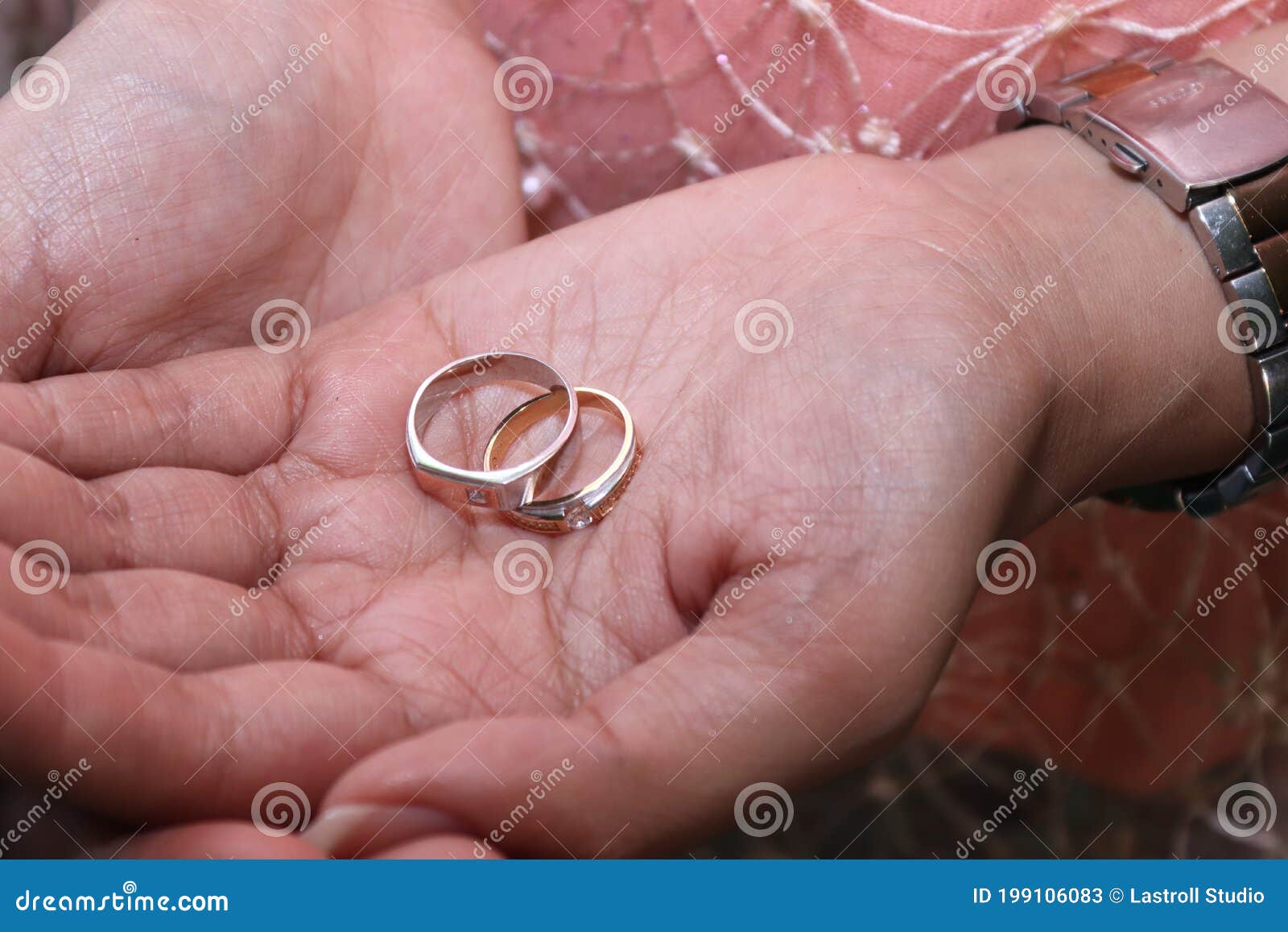a pair of twin rings for a wedding