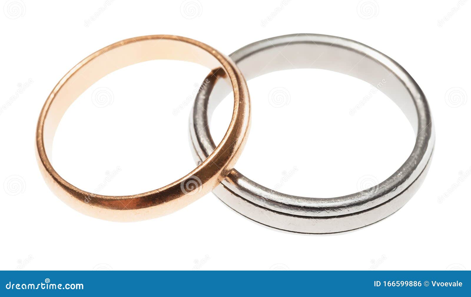 Pair of Used Wedding Rings Isolated Stock Photo Image of shabby, gray