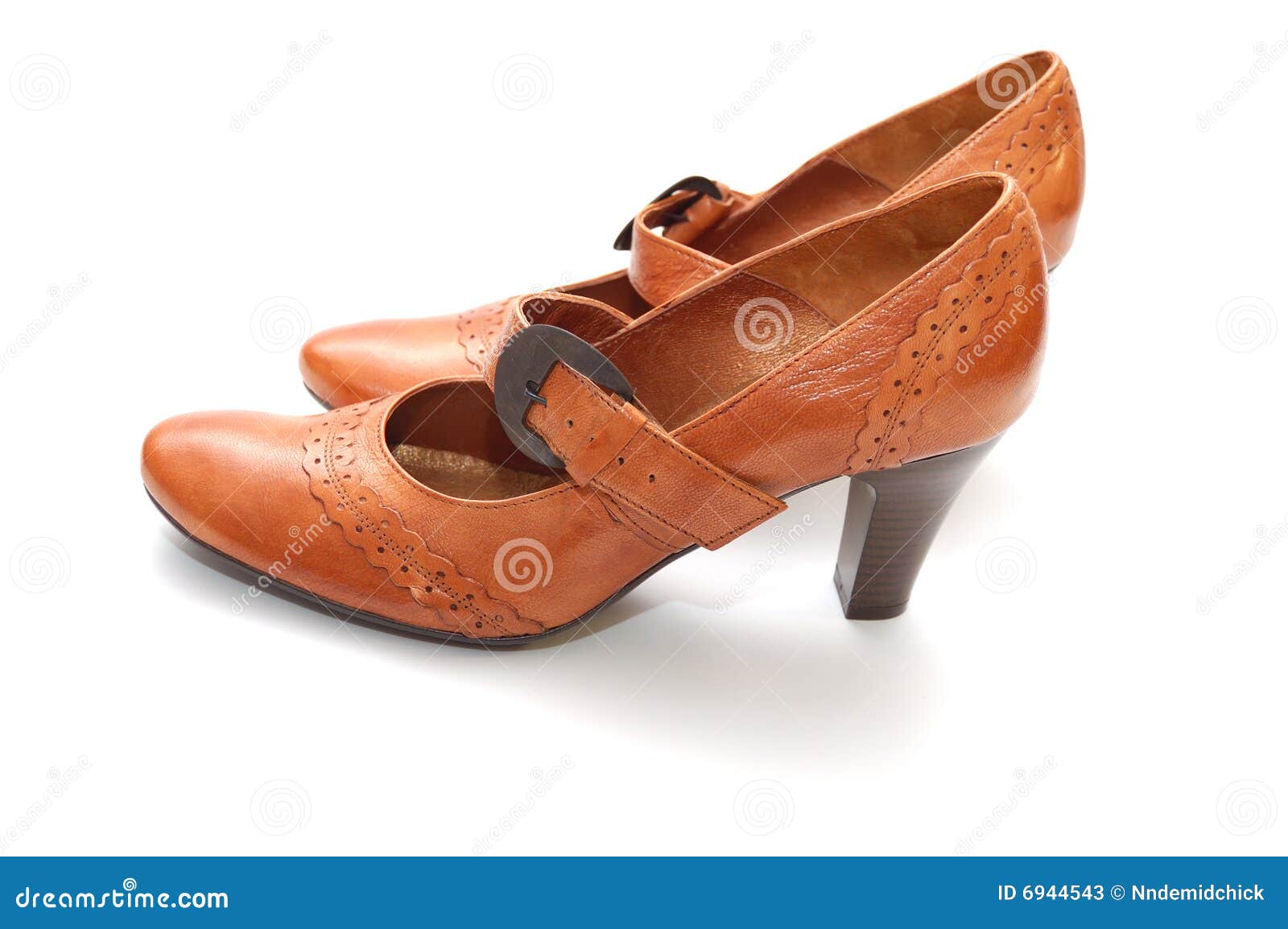 Pair of Woman Leather Shoes Stock Image - Image of beauty, classical ...