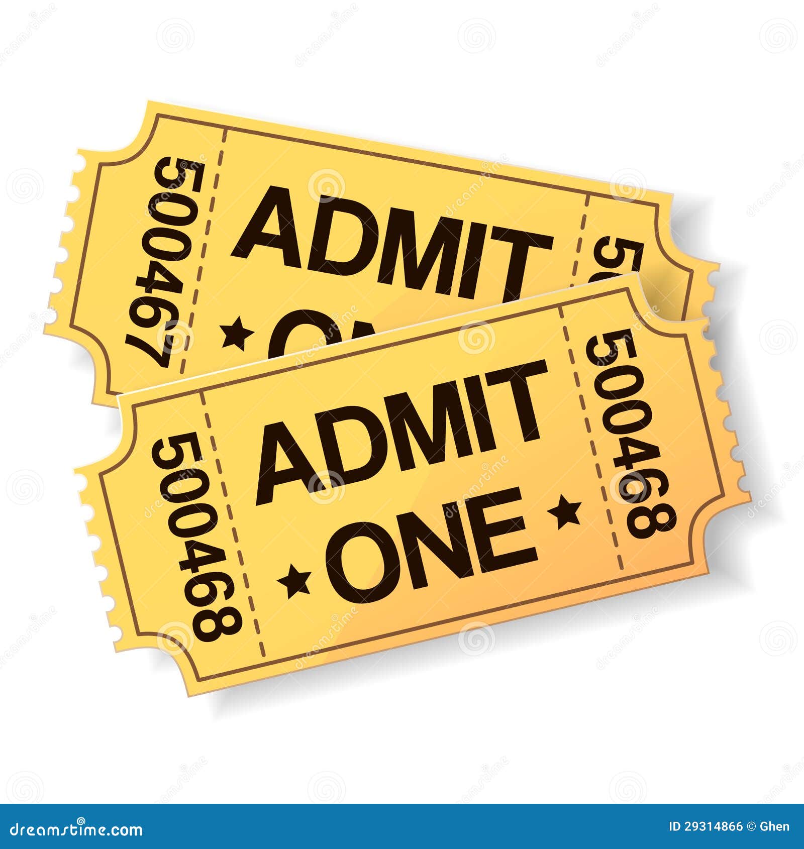 yellow ticket clipart - photo #25