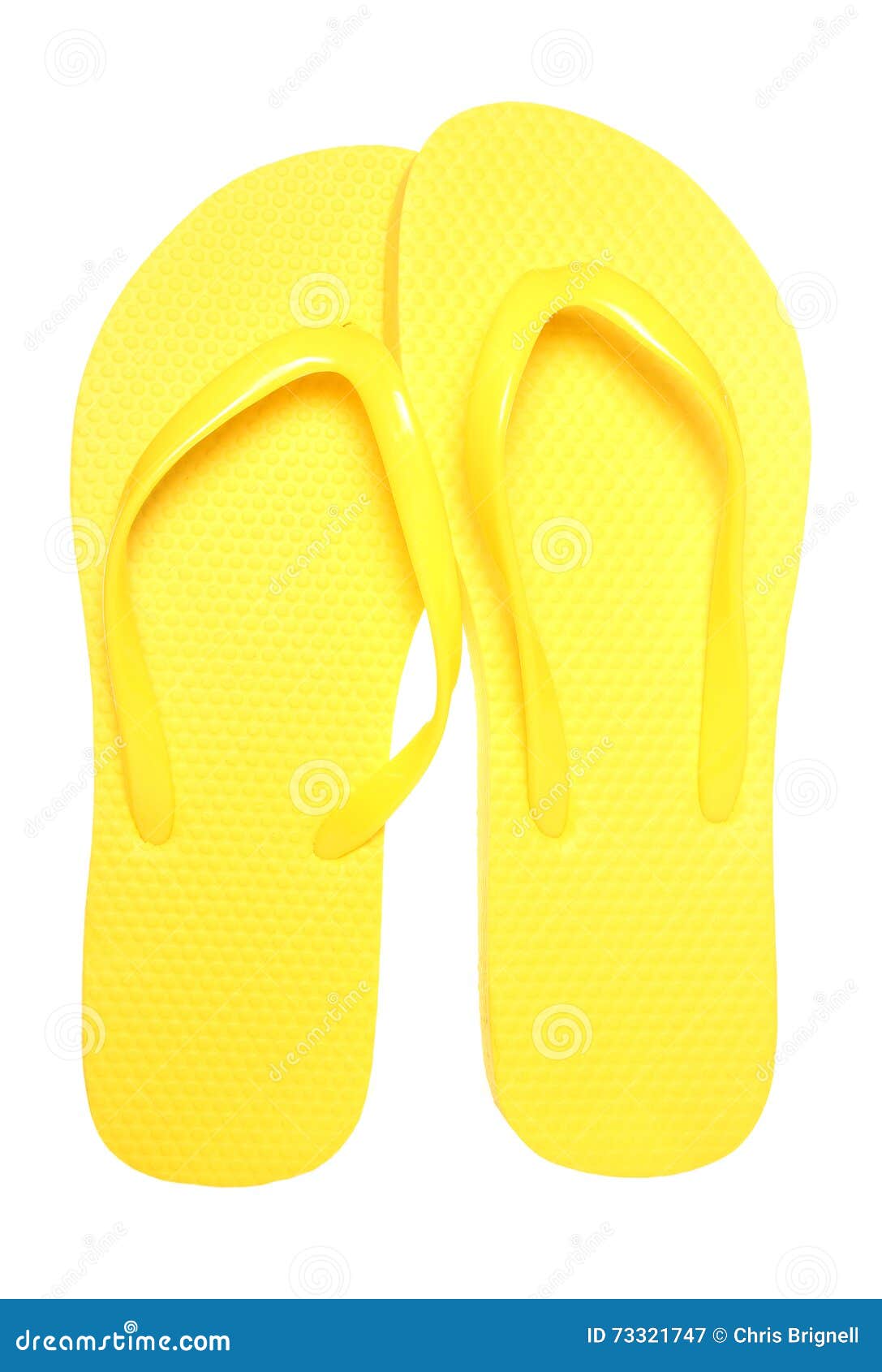 Pair of yellow flip flops stock image. Image of flops - 73321747