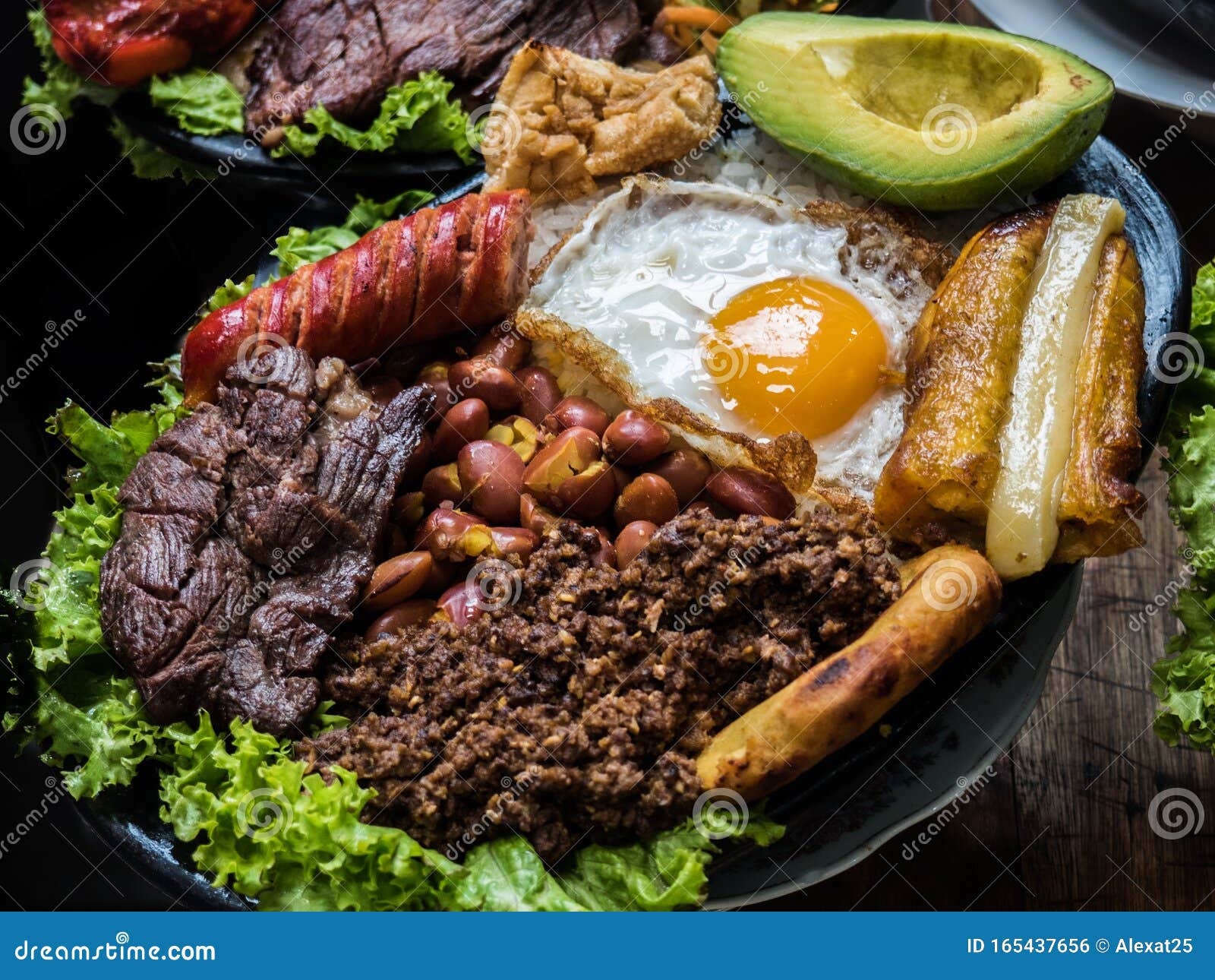 Paisa Tray, Traditional Colombian Food Stock Photo Image of meal