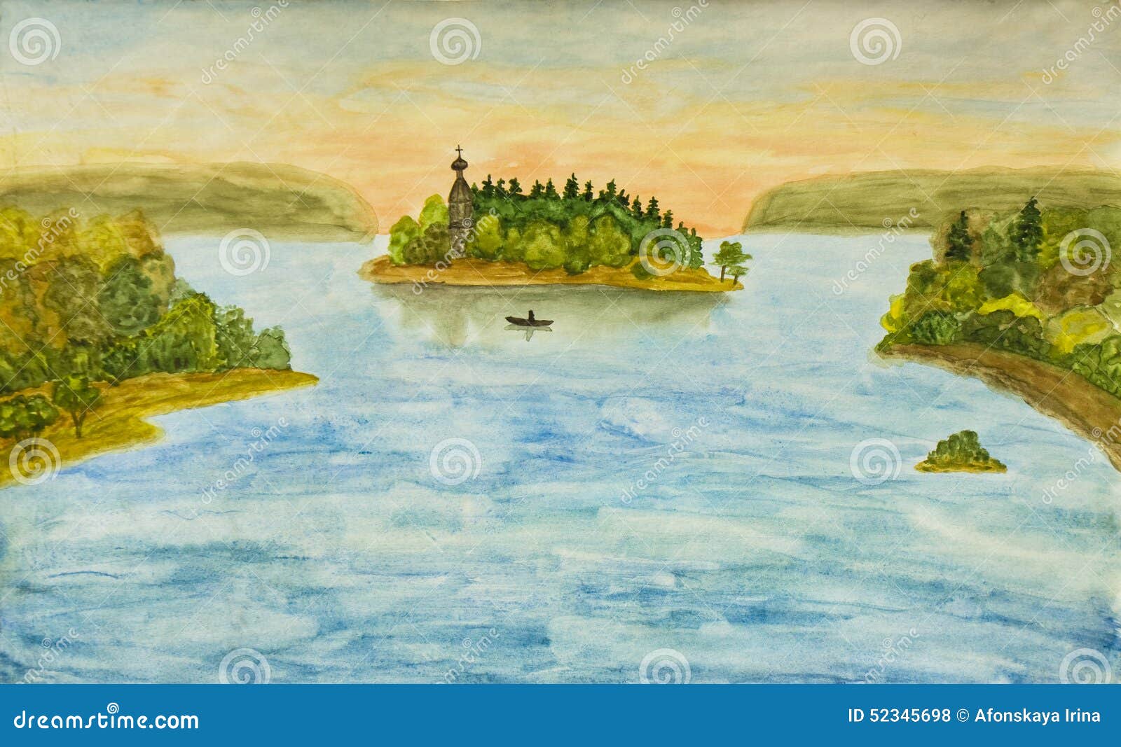 Рисунок остров в озере. Остров с озером рисовать. Плещеево озеро рисунок. Плавучие острова на озере рисунок