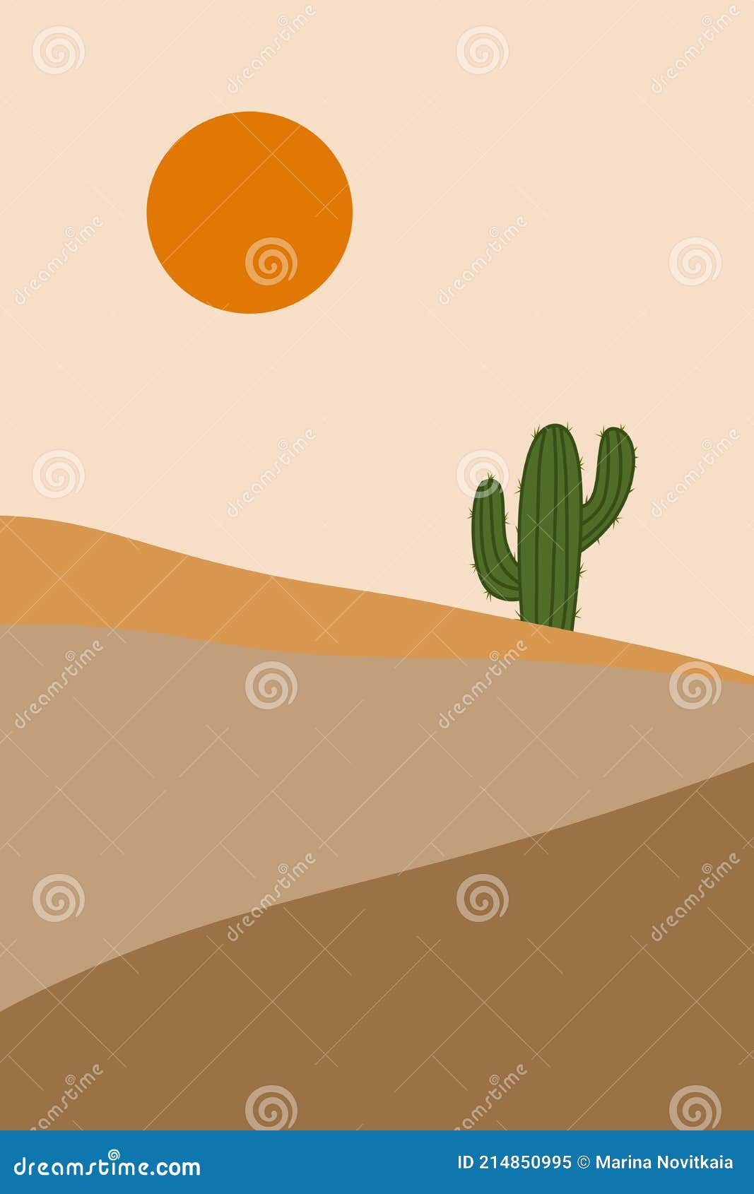 Deserto cacto desenhos animados imagem vetorial de stockgiu© 263679840