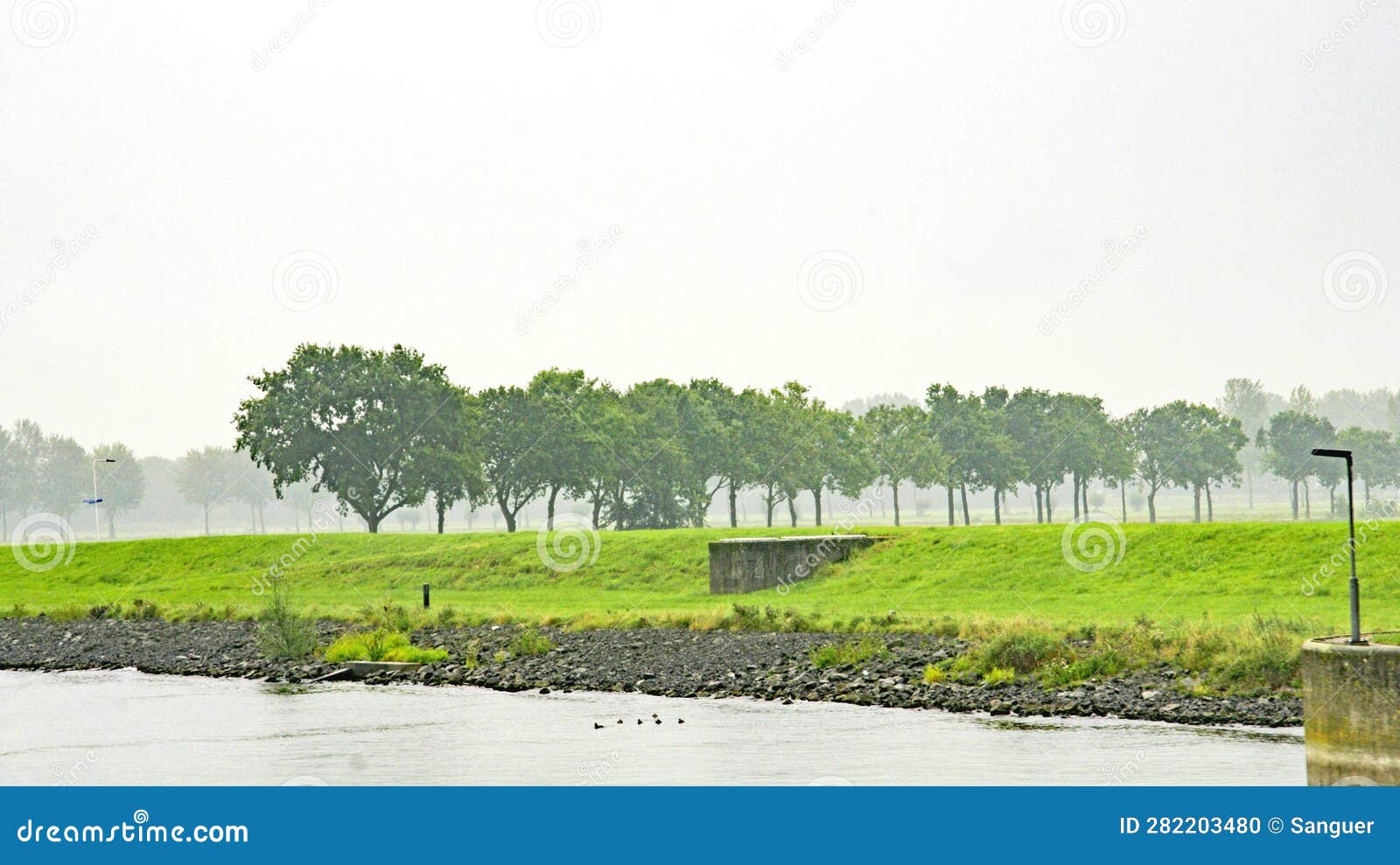 paisaje del rio rin en holanda