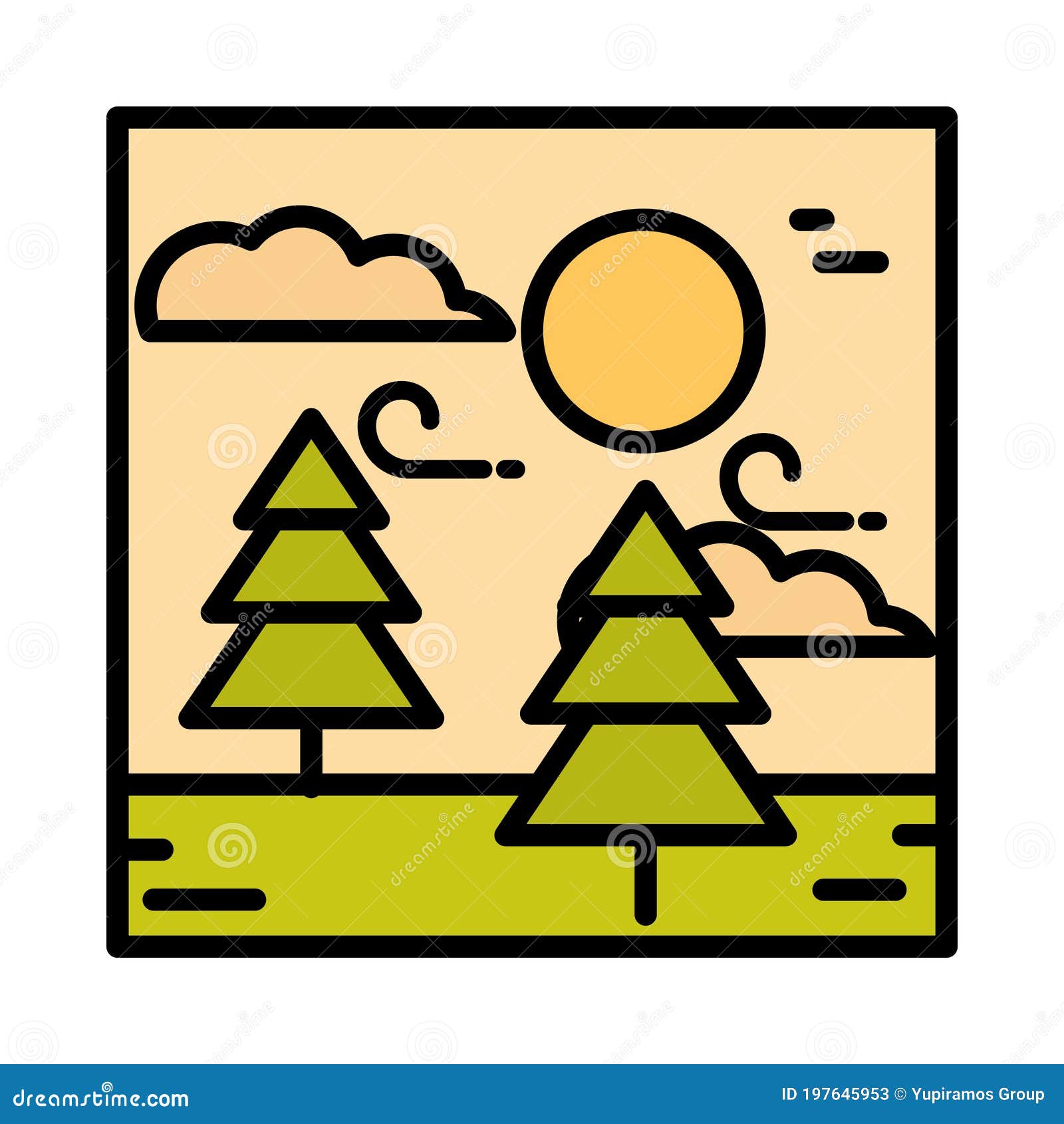 Paisajes árboles Forestales Viento Nubes Sol Línea De Dibujos Animados Y Estilo De Relleno Ilustración del Vector - Ilustración de fondo, travieso: 197645953 Paisajes árboles Forestales Viento Nubes Sol Línea De Dibujos Animados Y Estilo De Relleno Ilustración del Vector - Ilustración de fondo, travieso: 197645953