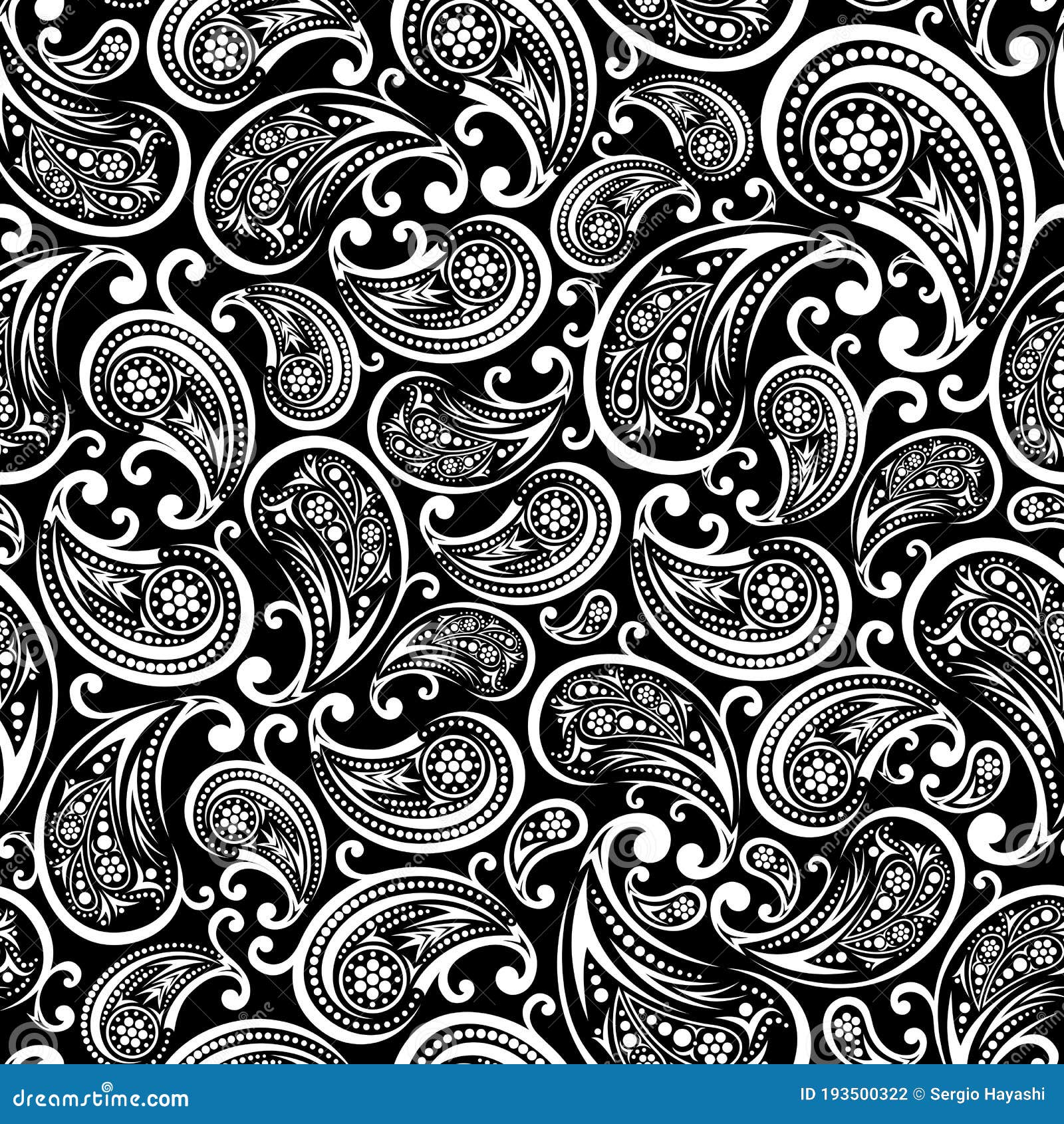 Paisley Background Pattern Wallpaper Design Stock Vector - Illustration ...
