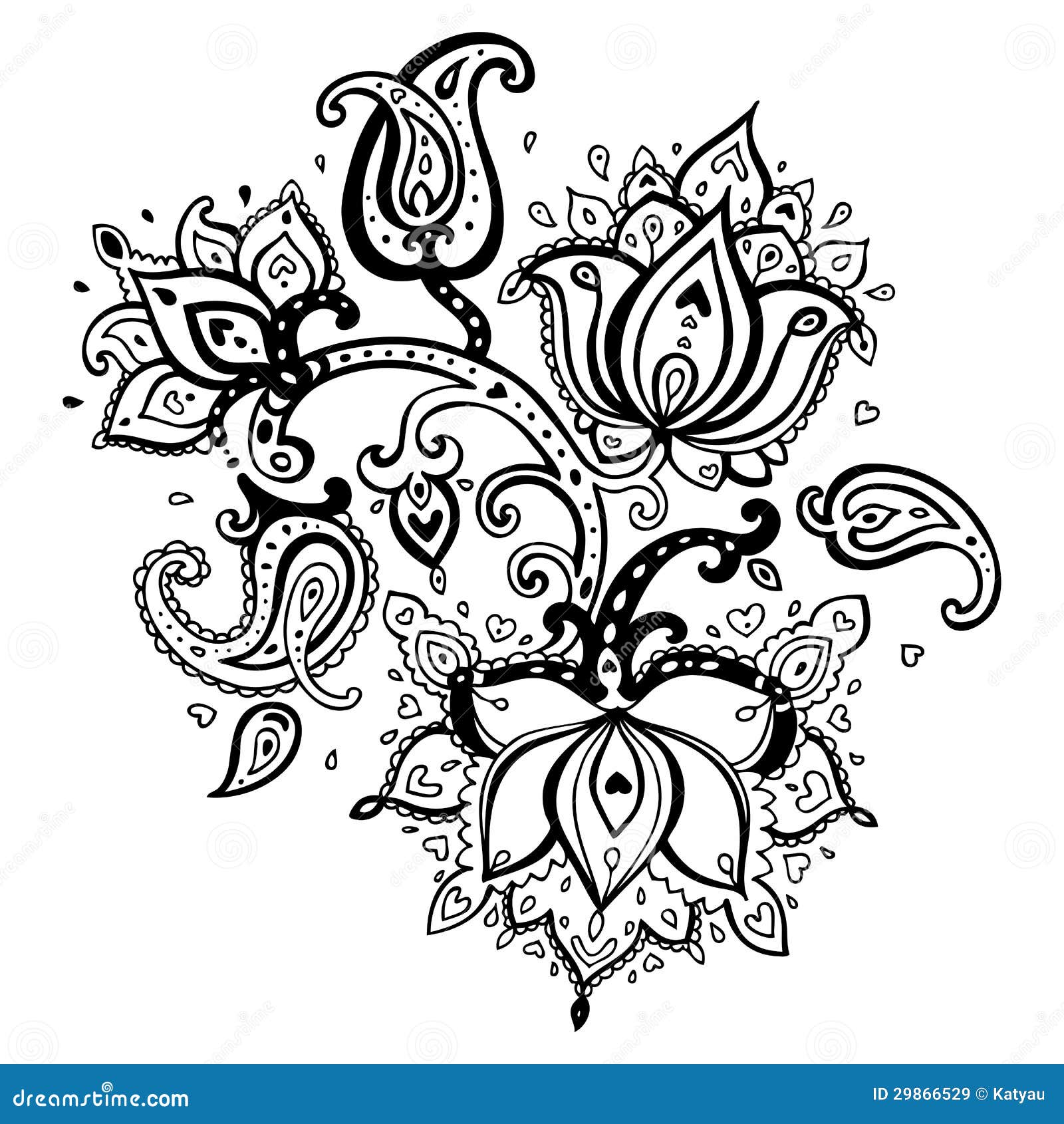 tumblr hand drawings on Images Royalty Free Ornament. Paisley Stock Drawn Hand