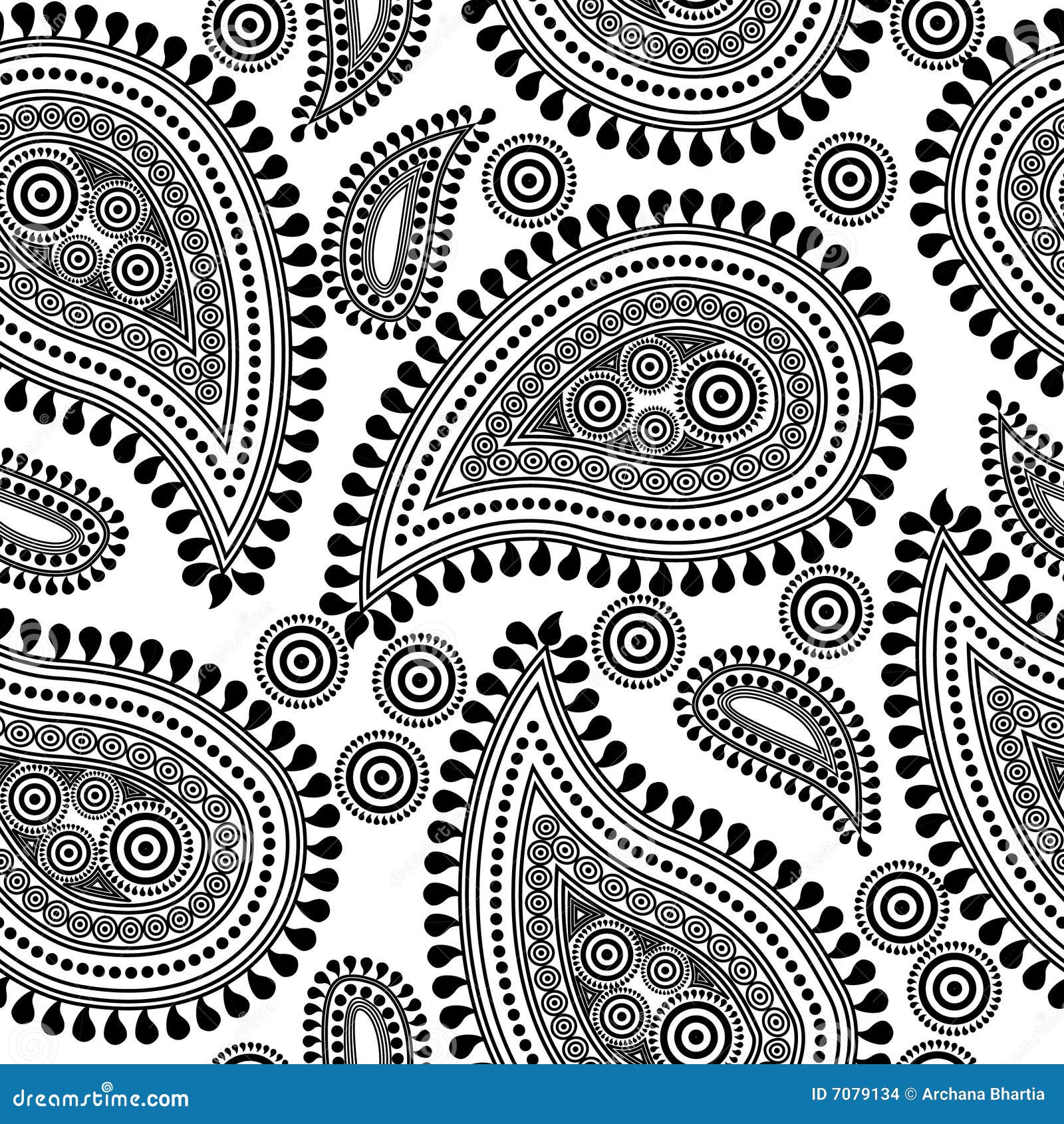 Download Paisley pattern stock vector. Illustration of floral ...