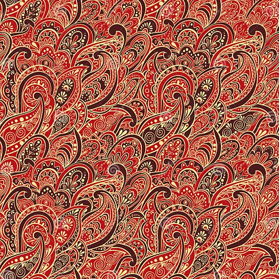 Paisley seamless pattern stock vector. Illustration of background ...