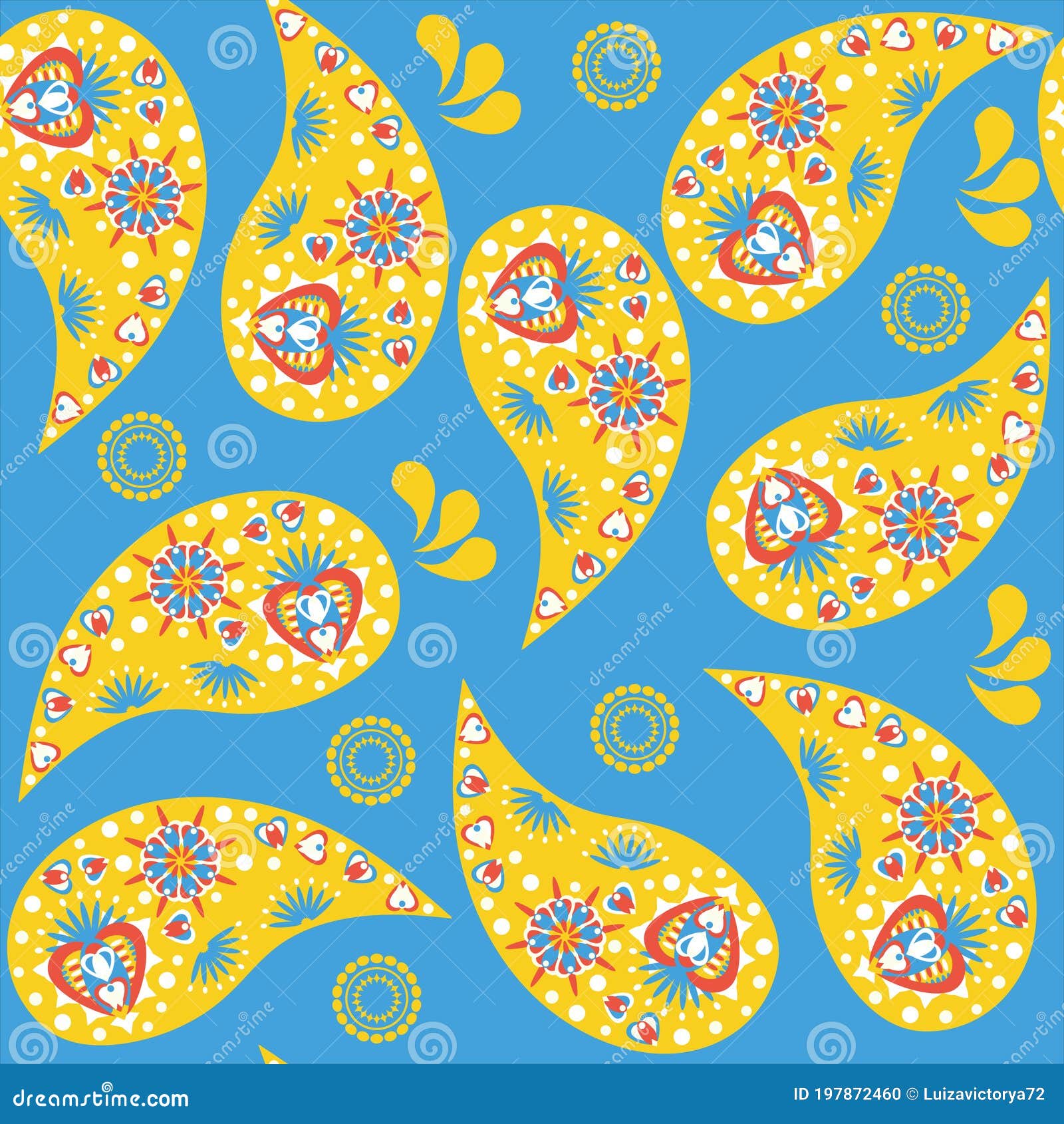 paisley seamless  pattern. it isl located in swatch menu