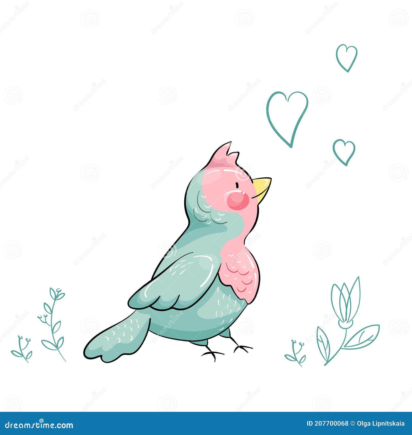 Pajarito Verde Se Para Mirando Con Amor Ilustración del Vector - Ilustración de novio, lindo: 207700068 Pajarito Verde Se Para Mirando Con Amor Ilustración del Vector - Ilustración de novio, lindo: 207700068